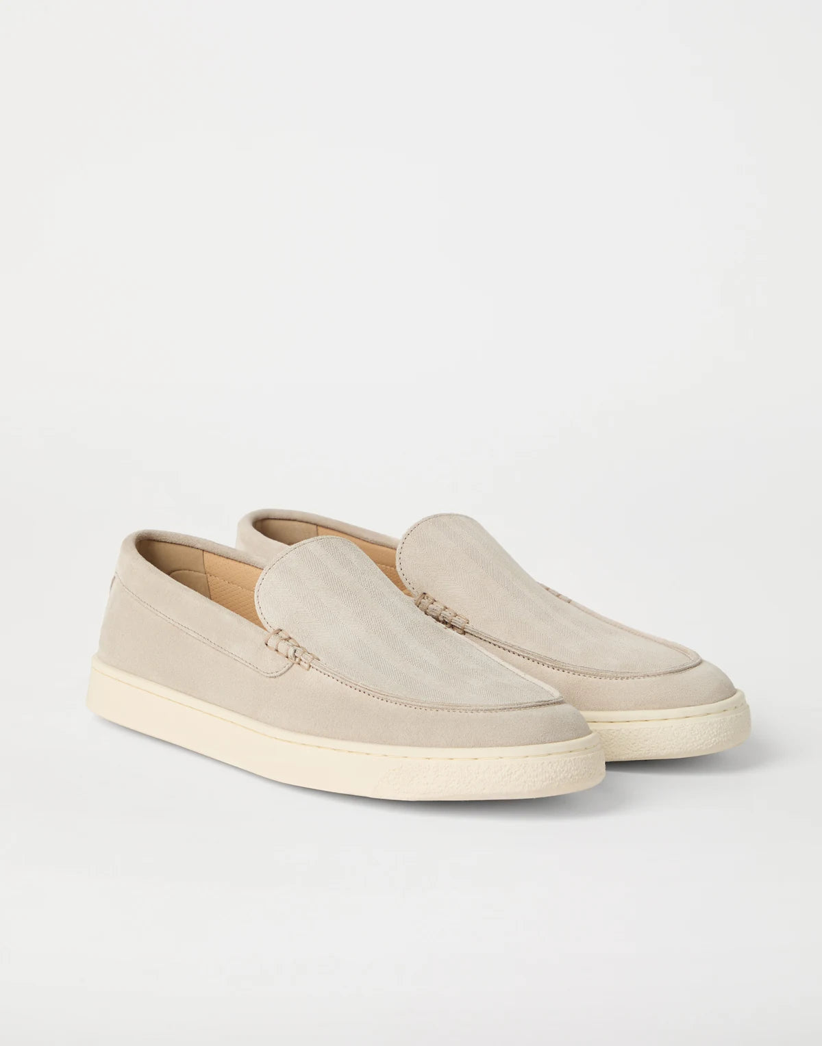 Chevron-Effect Loafers
