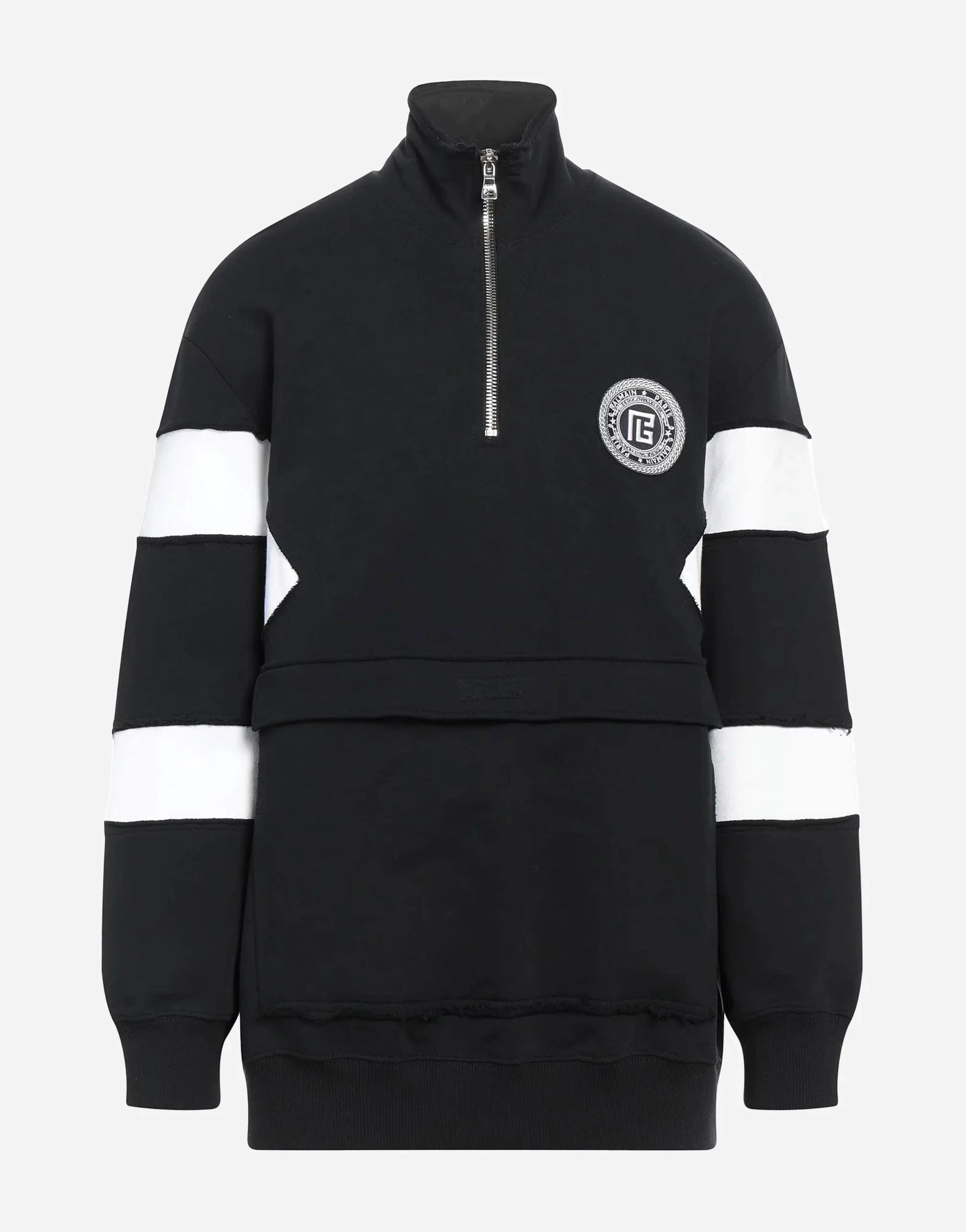 Balmain Circle Logo Cotton Sweatshirt
