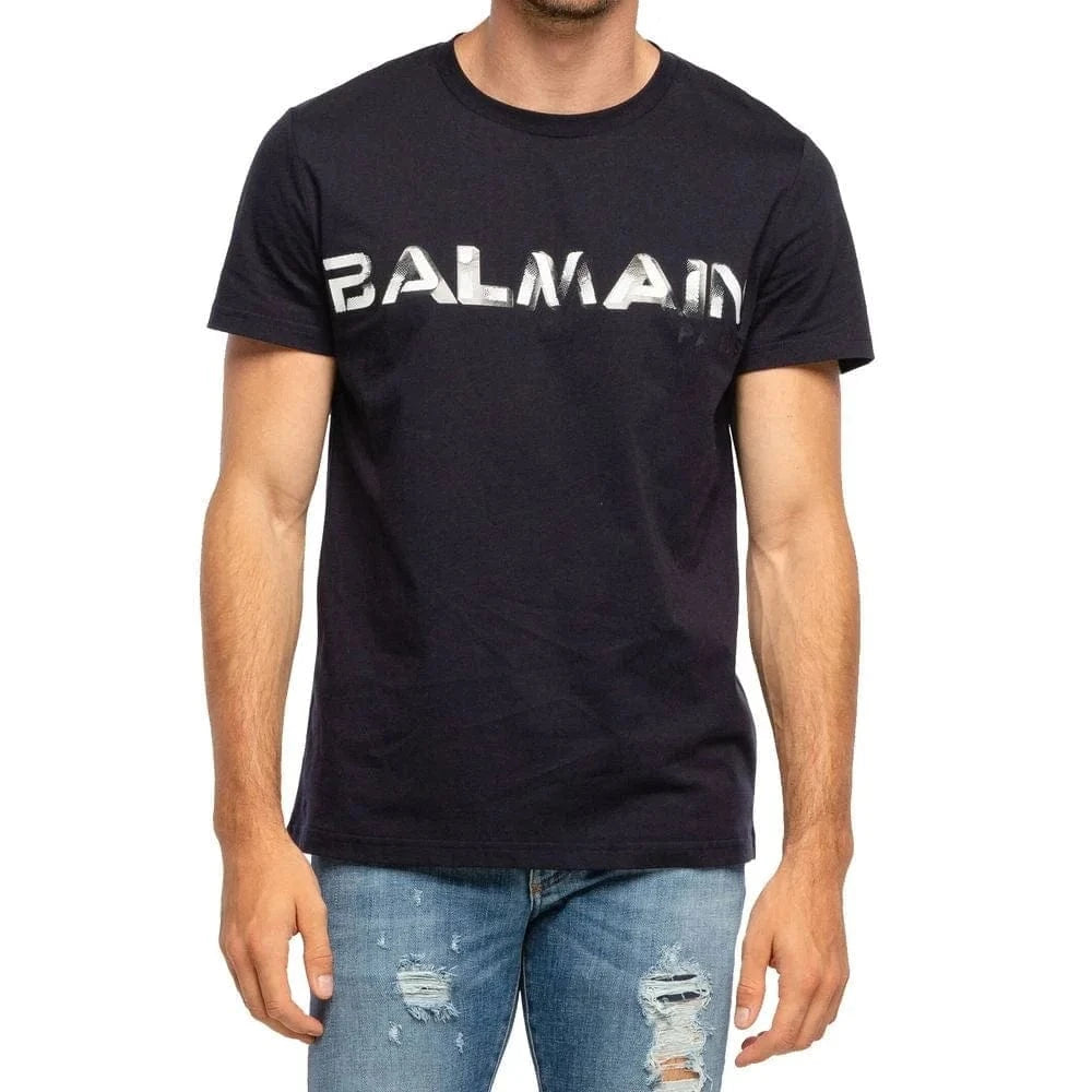 Balmain Lettering Logo Print T-Shirt