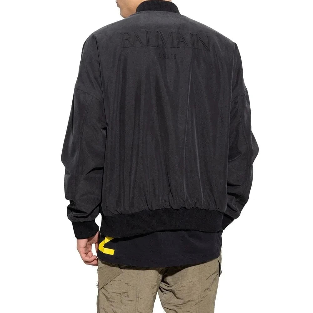 Balmain Painting-Print Reversible Bomber Jacket