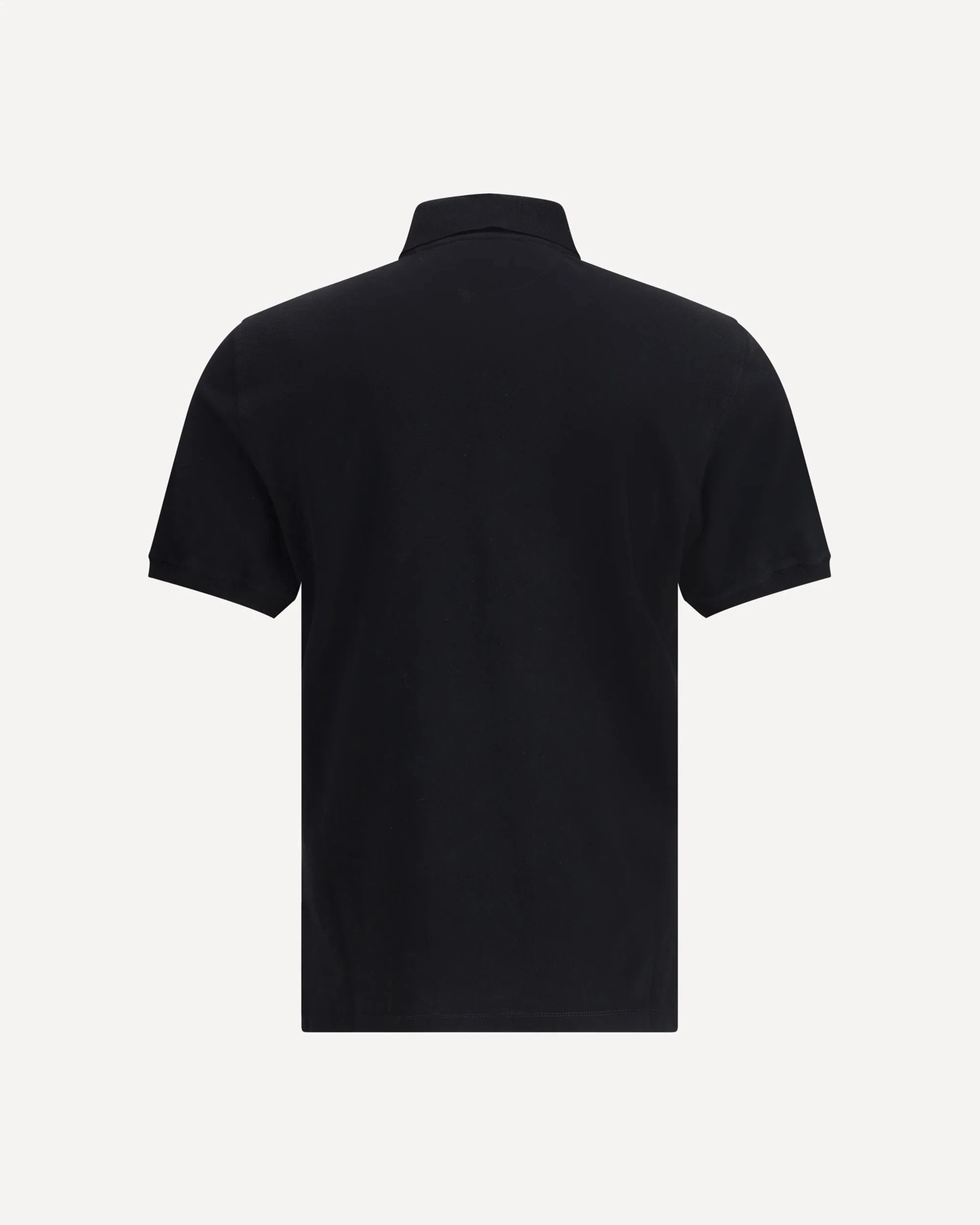 Brunello Cucinelli Black Cotton Logo Polo Shirt