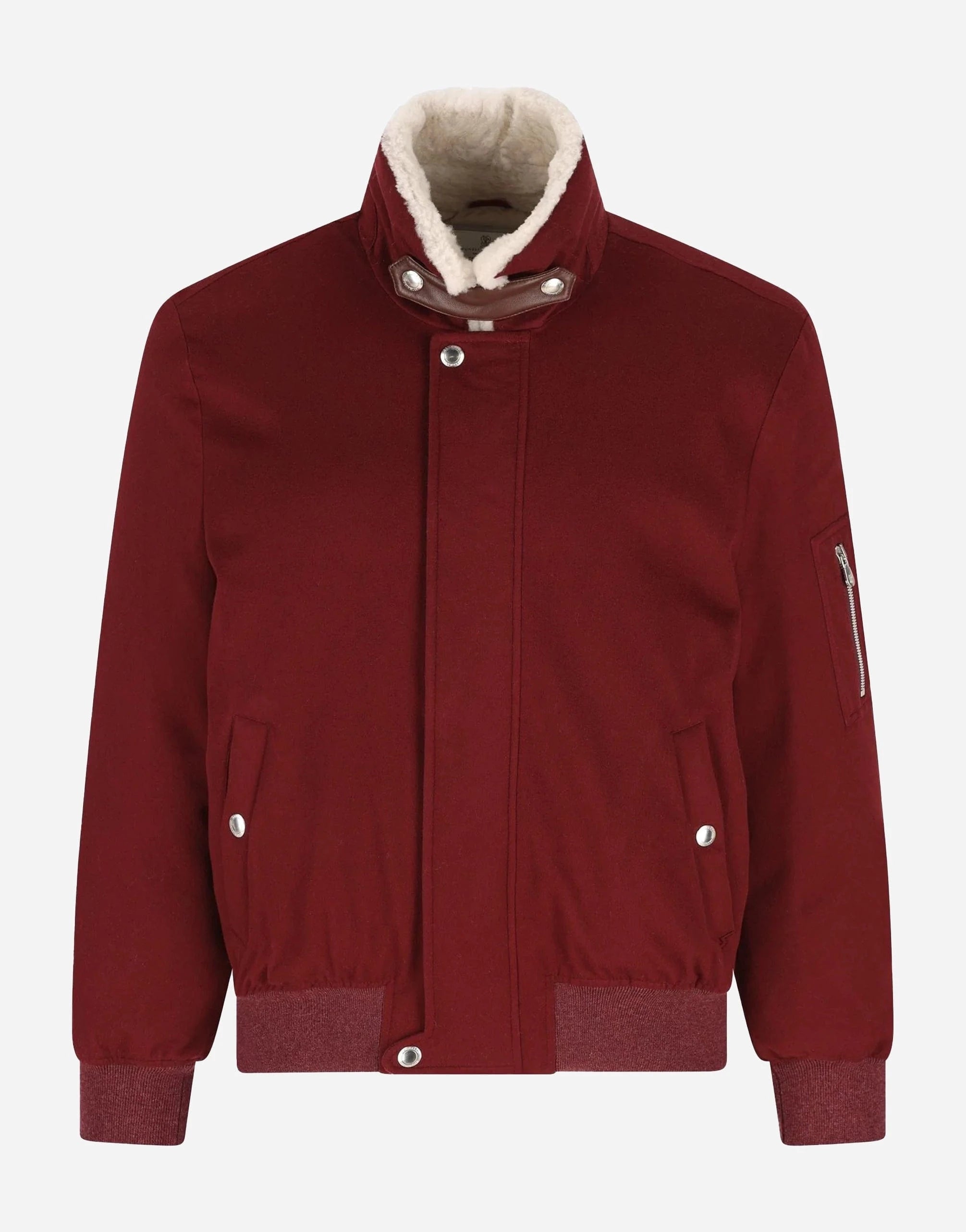 Brunello Cucinelli Bonded Wool Flannel Down Jacket