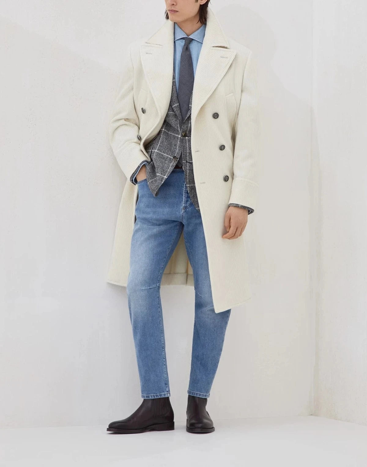 Brunello Cucinelli Cashmere Corduroy Coat