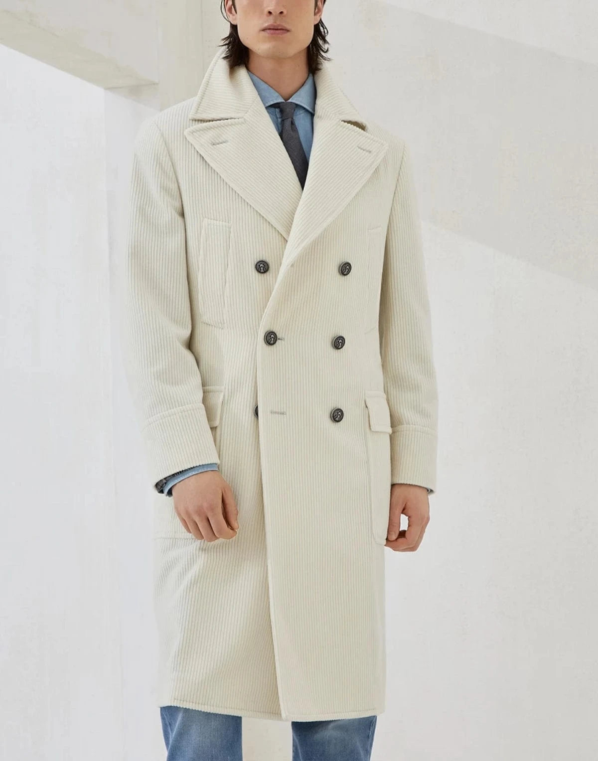 Brunello Cucinelli Cashmere Corduroy Coat