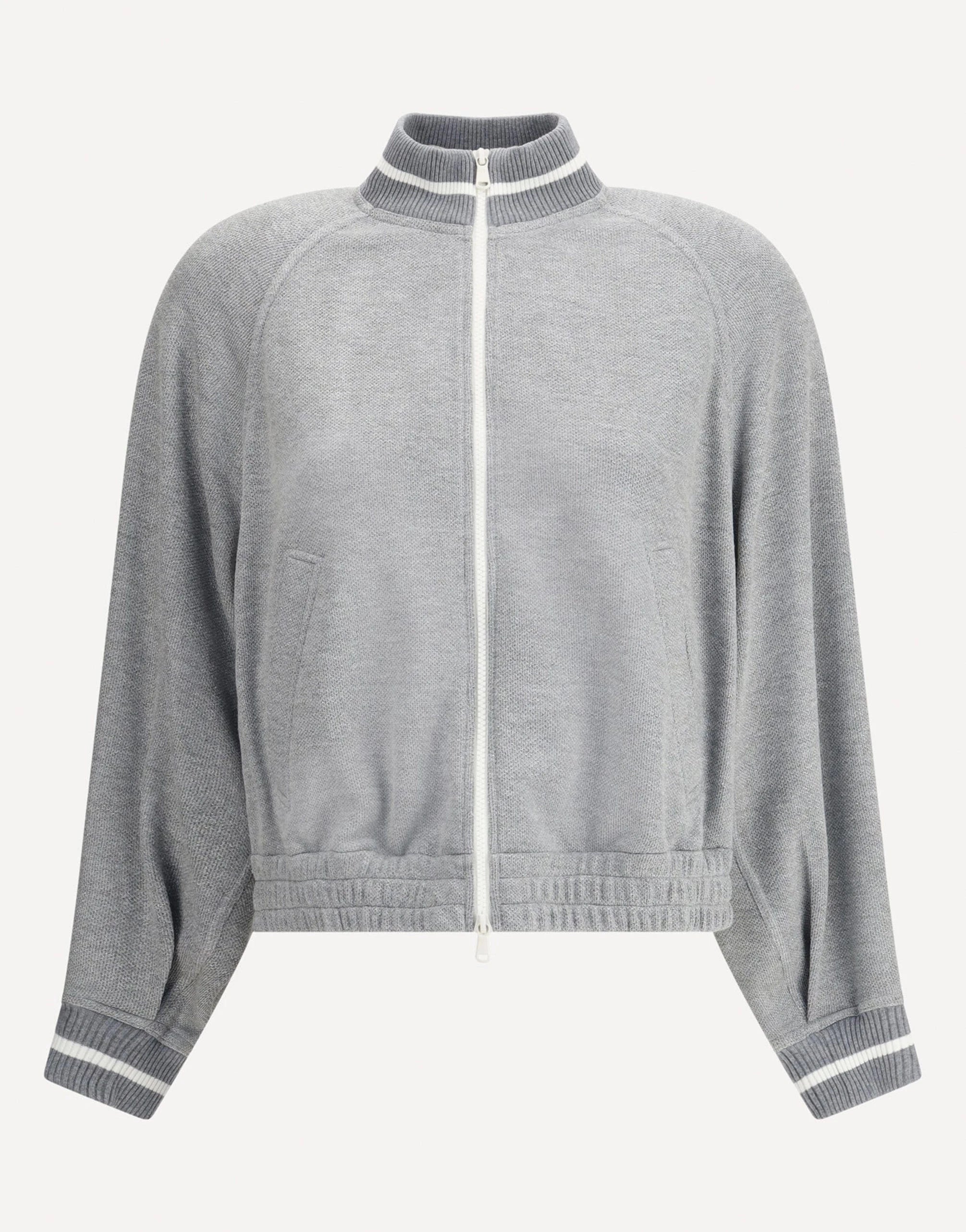 Brunello Cucinelli Cotton-Blend Zip-Up Sweatshirt