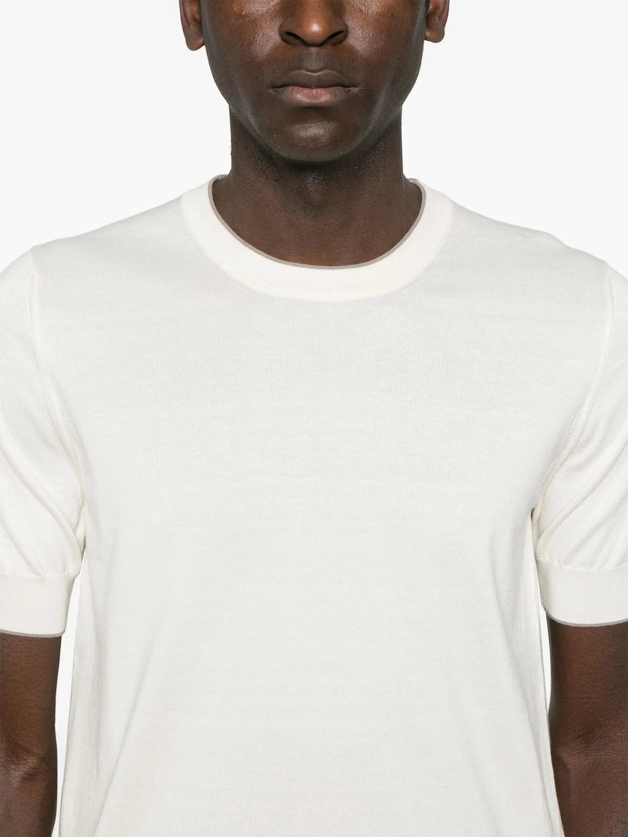 Brunello Cucinelli Cotton Knit T-Shirt