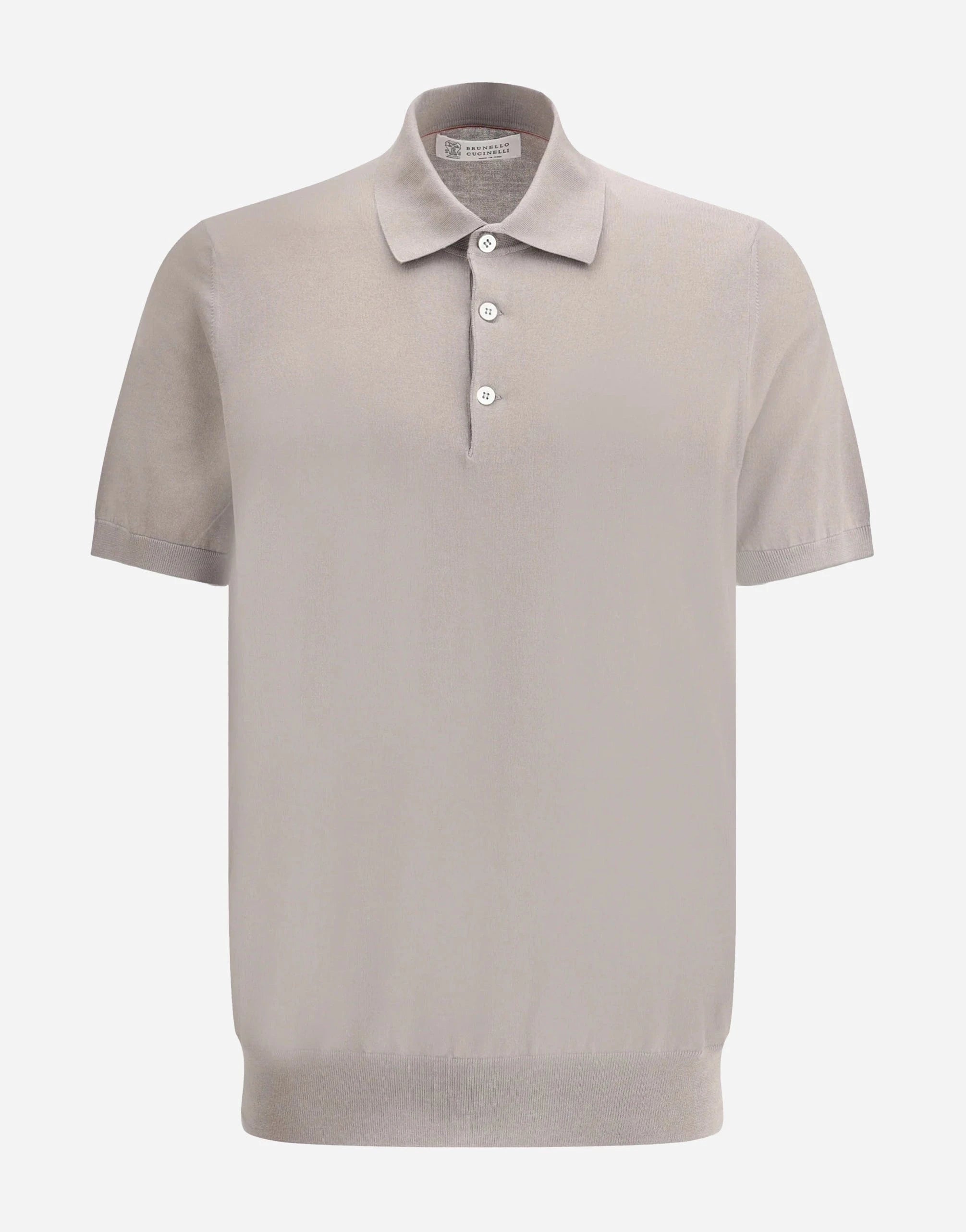 Brunello Cucinelli Cotton Lightweight Knit Polo Shirt