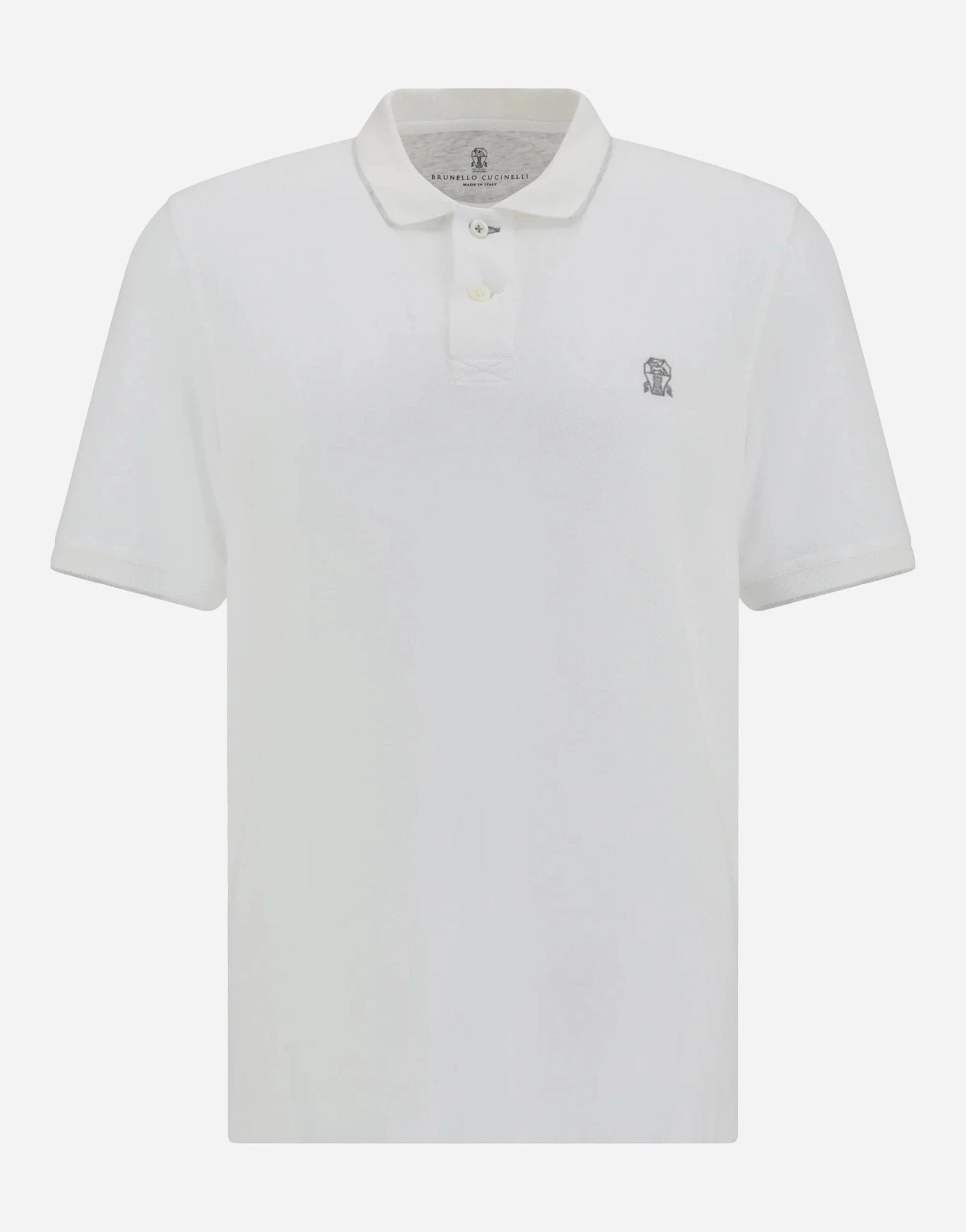 Brunello Cucinelli Logo-Embroidery Polo Shirt