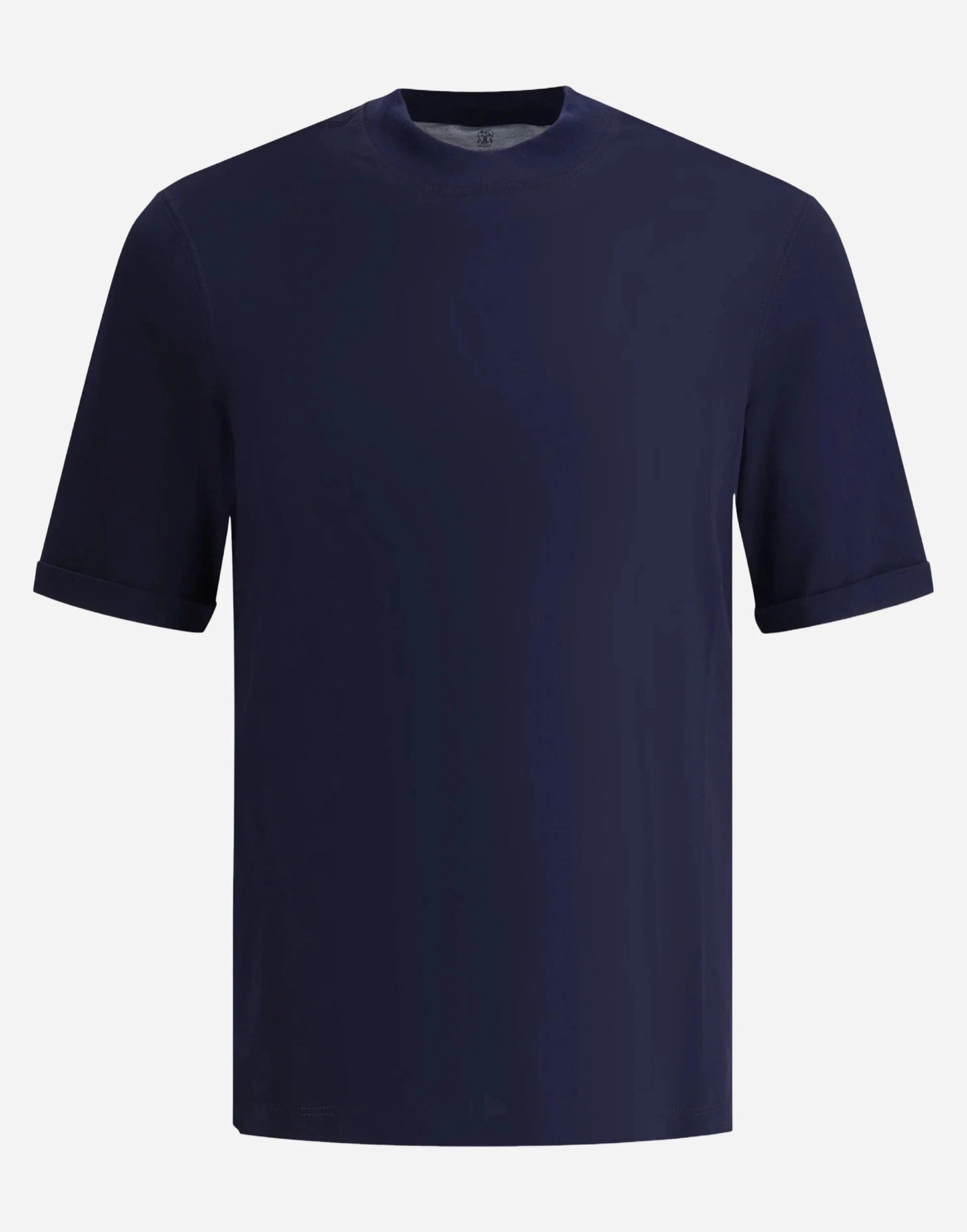 Brunello Cucinelli Mock-Neck Cotton T-Shirt