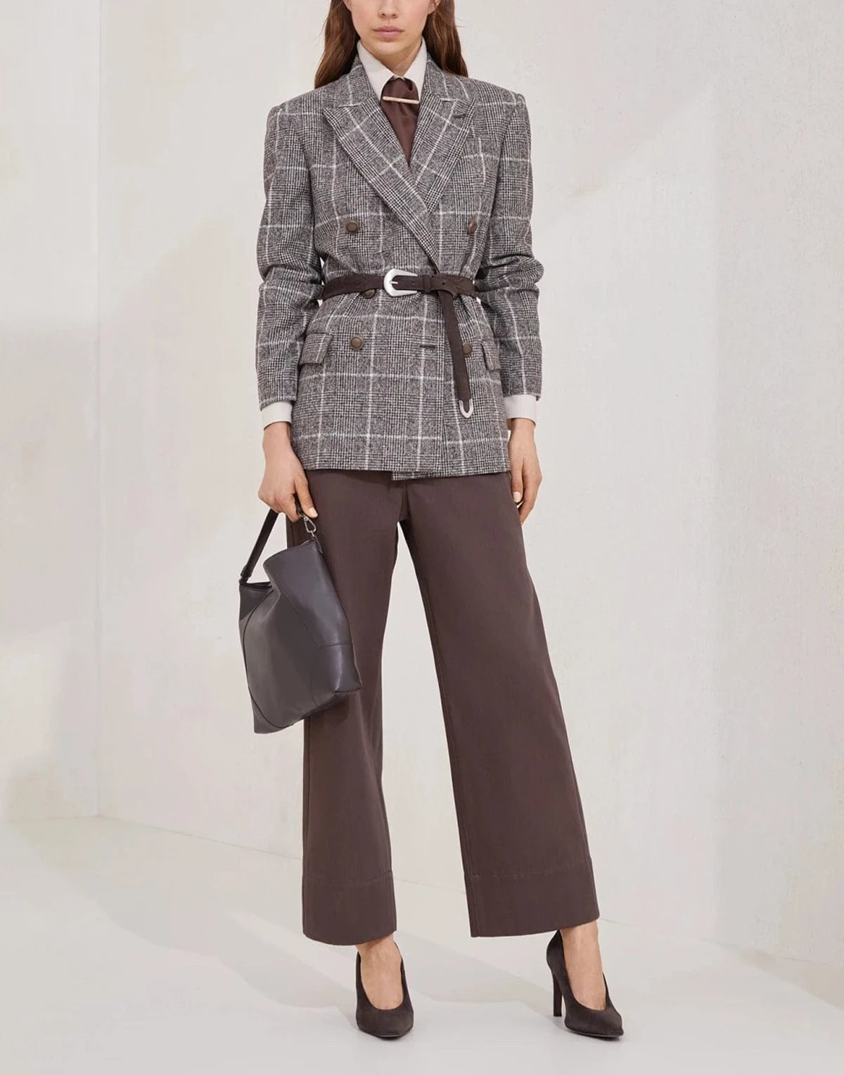 Brunello Cucinelli Prince of Wales Monili Blazer