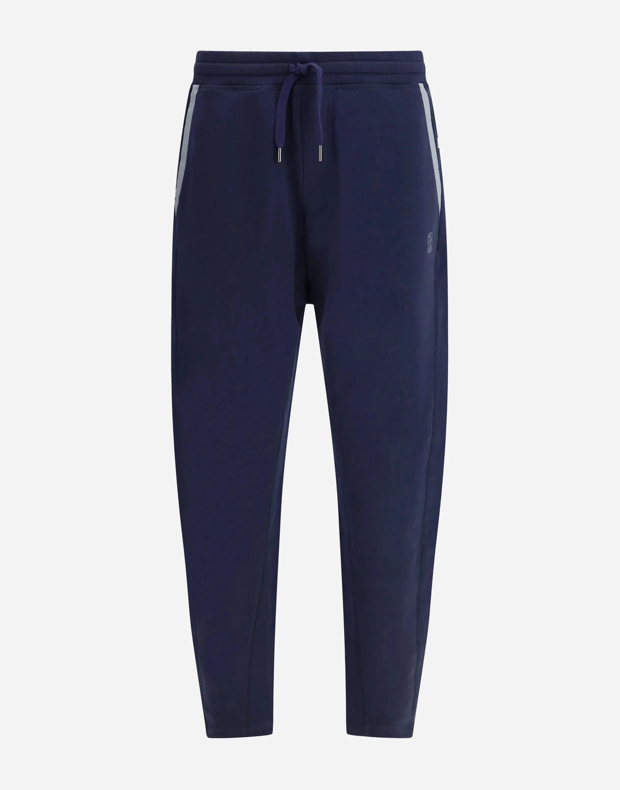 Brunello Cucinelli Sea Island Cotton Logo Track Pants
