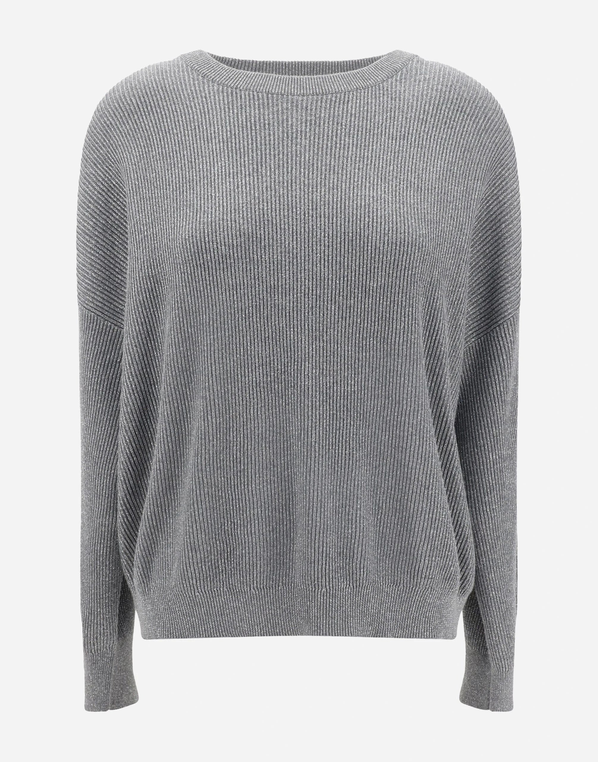 Brunello Cucinelli Sparkling Vanisé English Rib Sweater