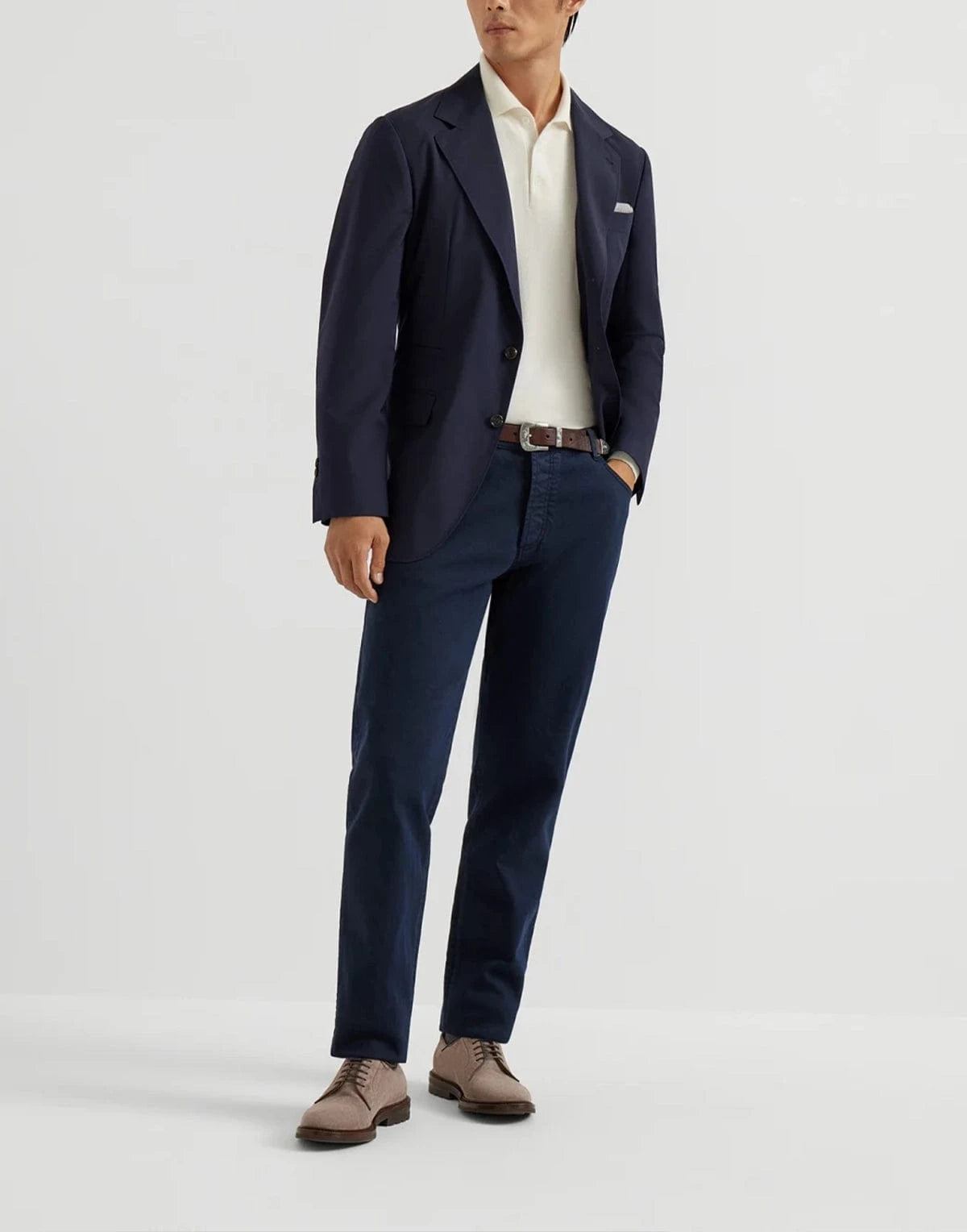 Brunello Cucinelli Super 150s Wool-Silk Blend Blazer