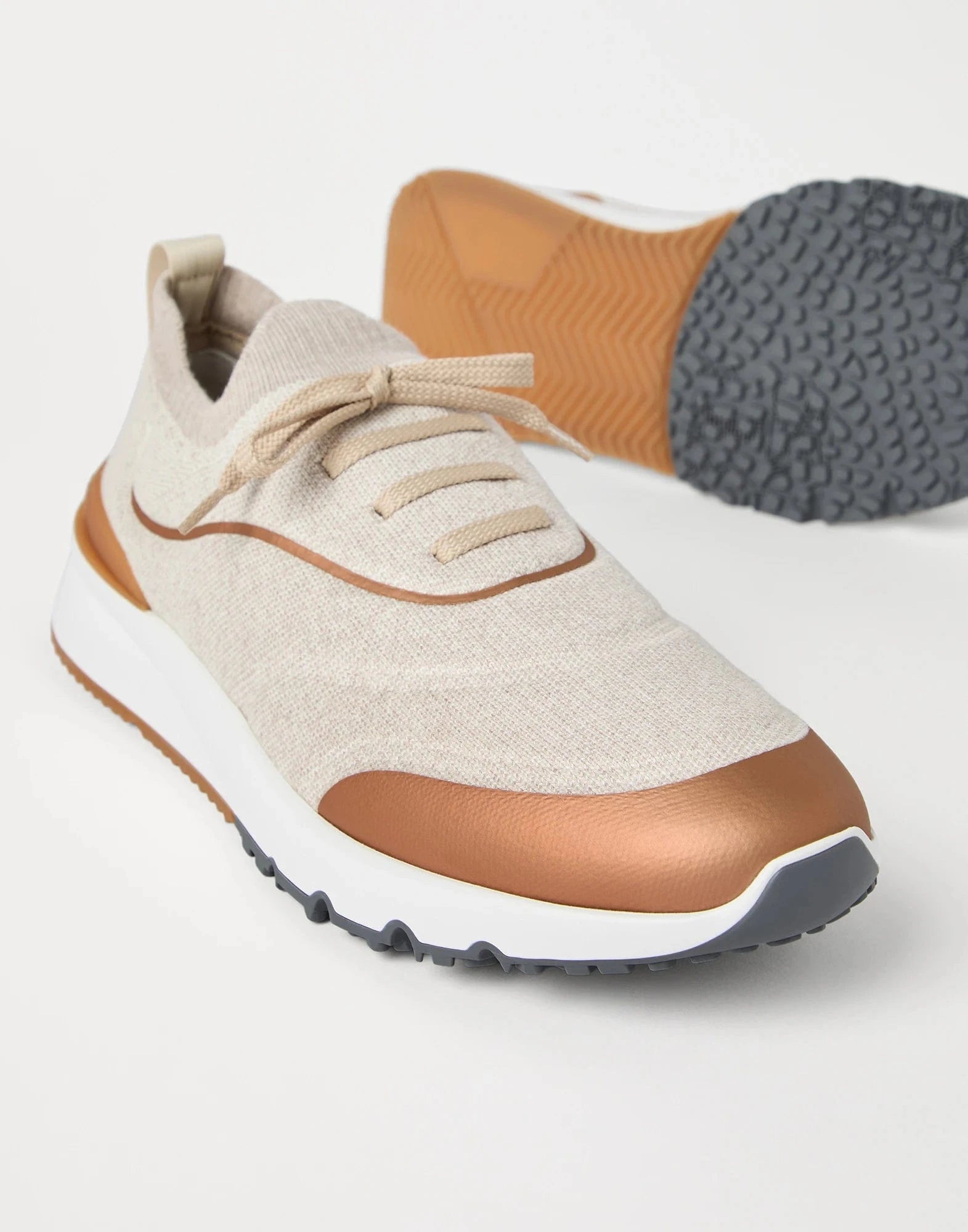 Brunello Cucinelli Techno Knit Heat-Bonded Sneakers