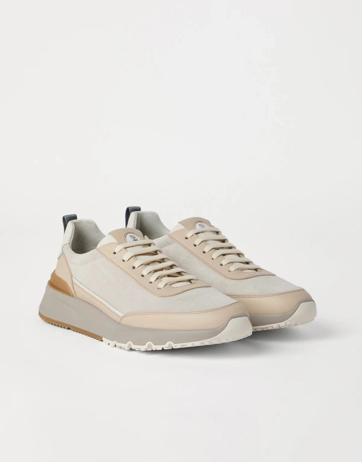 Brunello Cucinelli Washed Suede Semi-Polished Sneakers