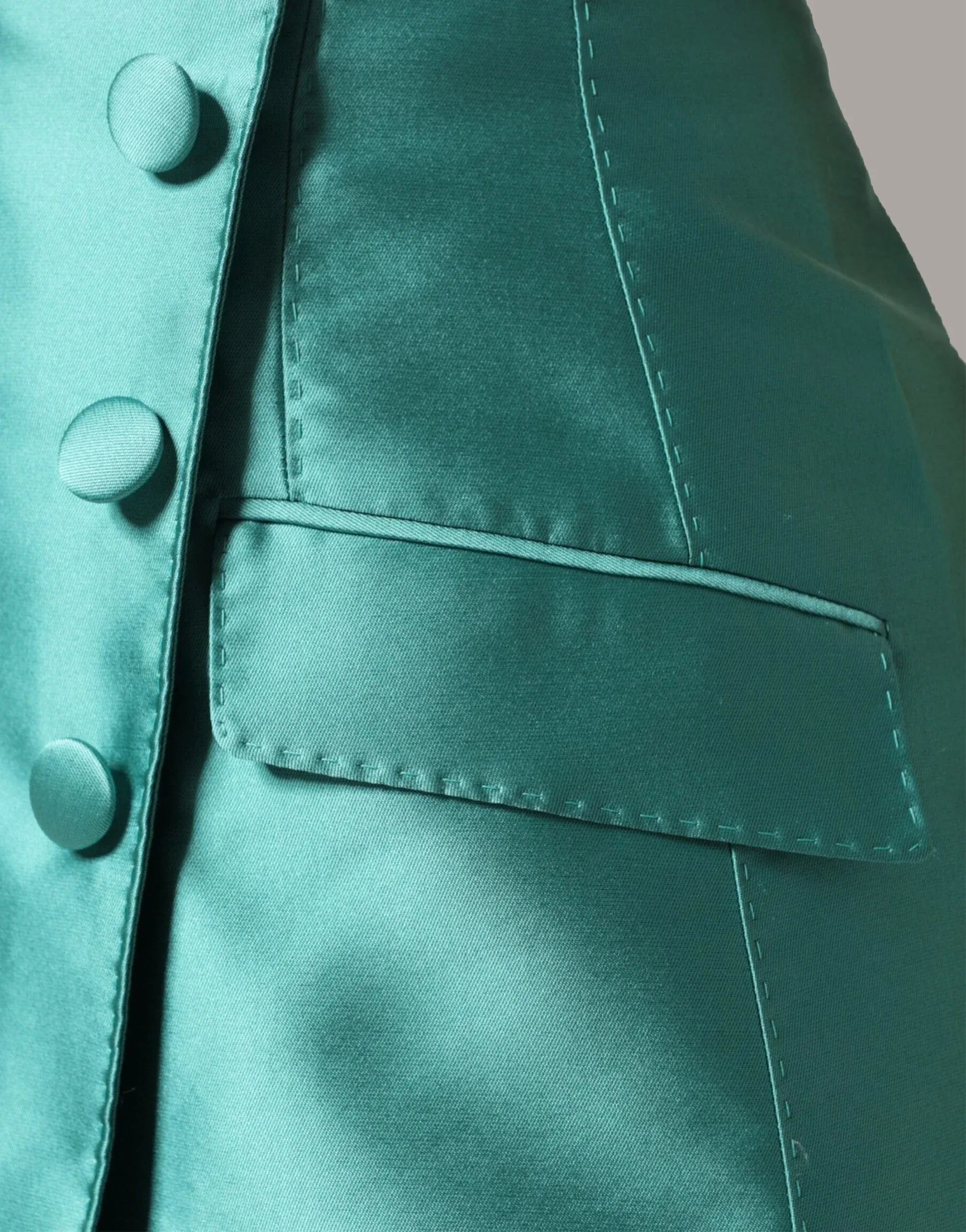 Dolce
Gabbana Asymmetric Silk-Blend Satin Mini Skirt