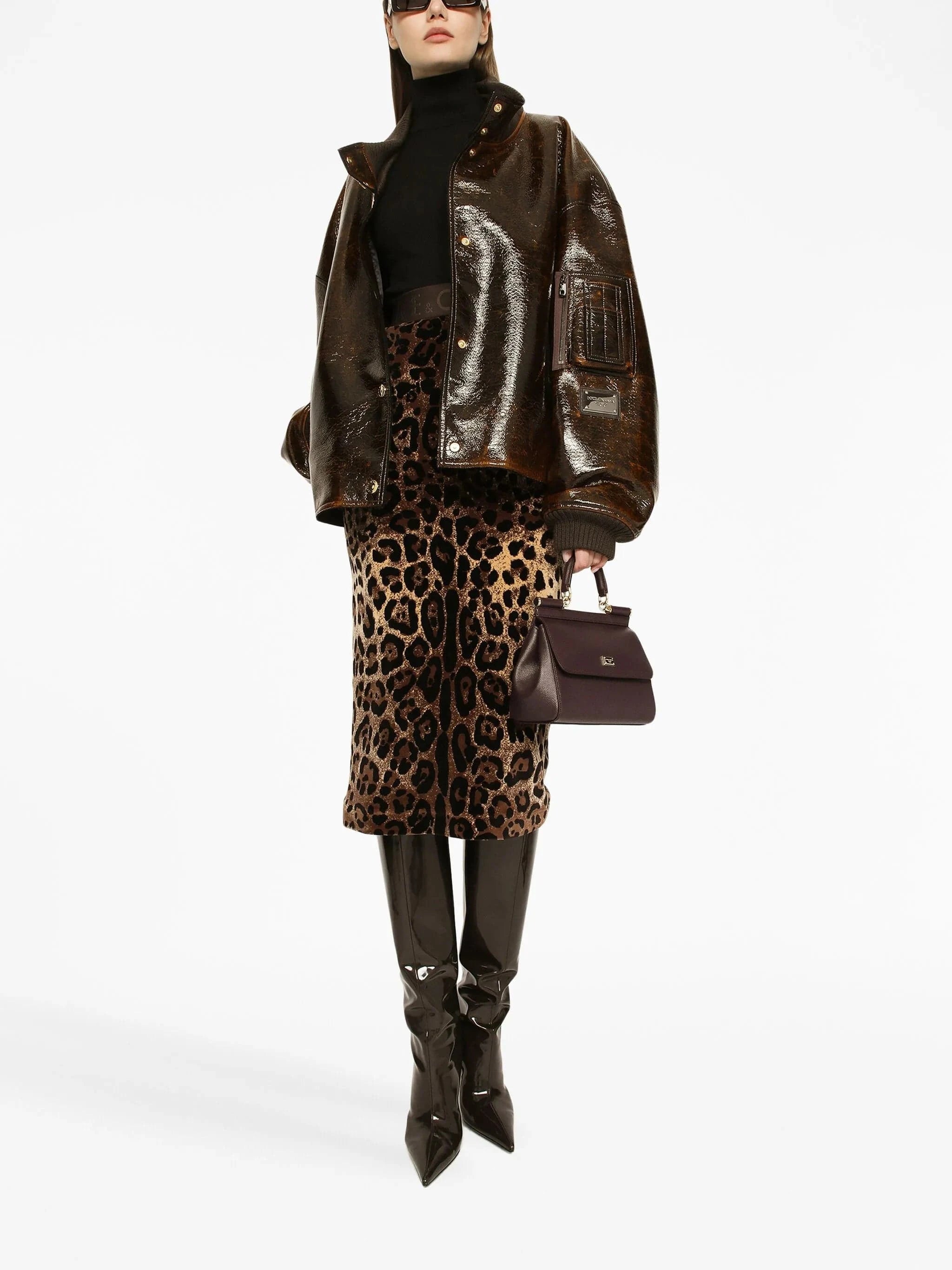 Dolce
Gabbana Black Cashmere Turtle-Neck Sweater