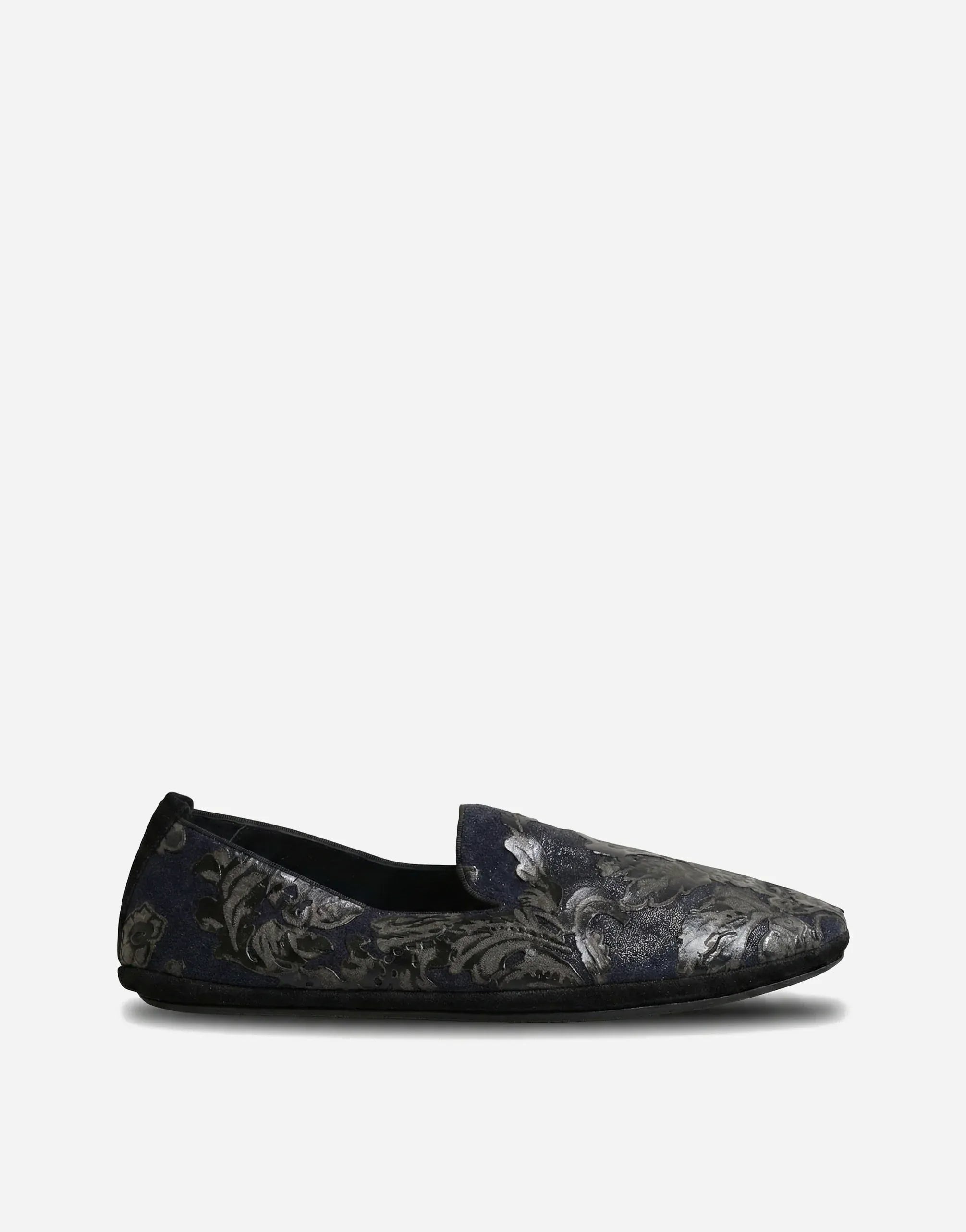 Dolce
Gabbana Black Jacquard Loafers