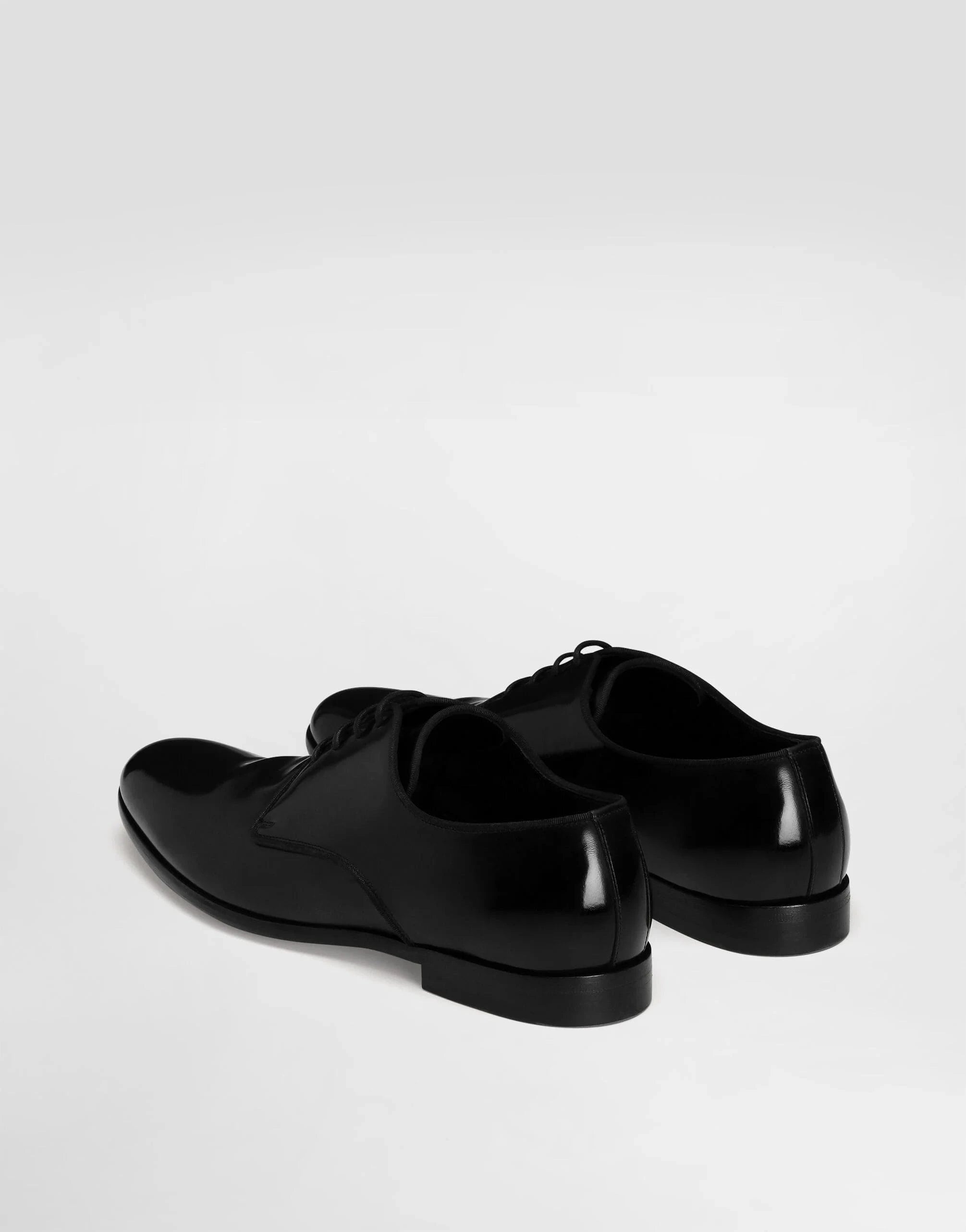 Dolce
Gabbana Black Leather Derby Shoes