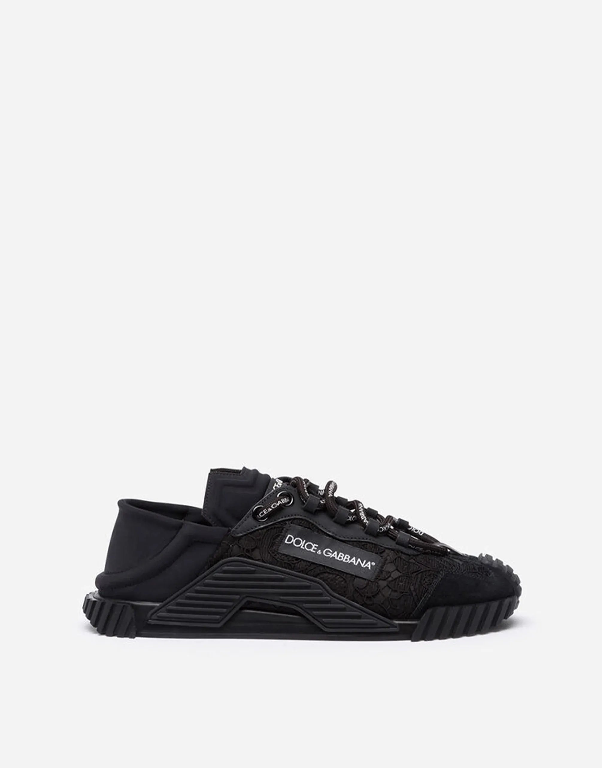 Dolce
Gabbana Black NS1 Mixed-Materials Sneakers