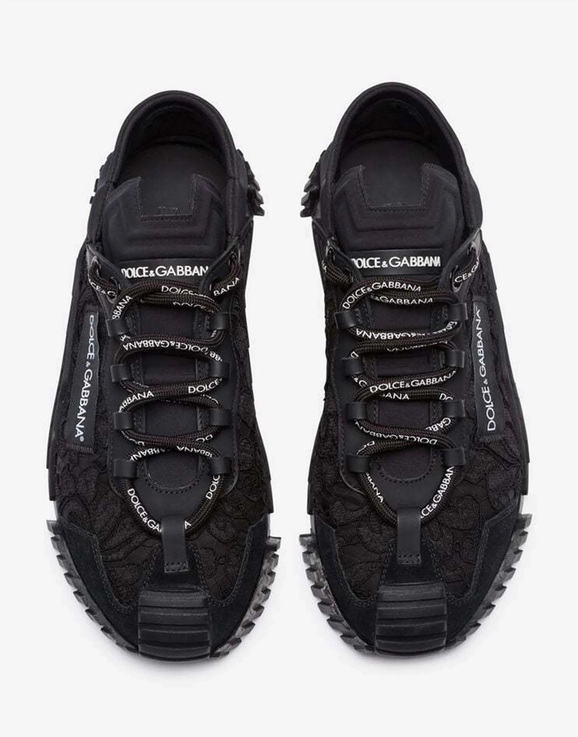 Dolce
Gabbana Black NS1 Mixed-Materials Sneakers