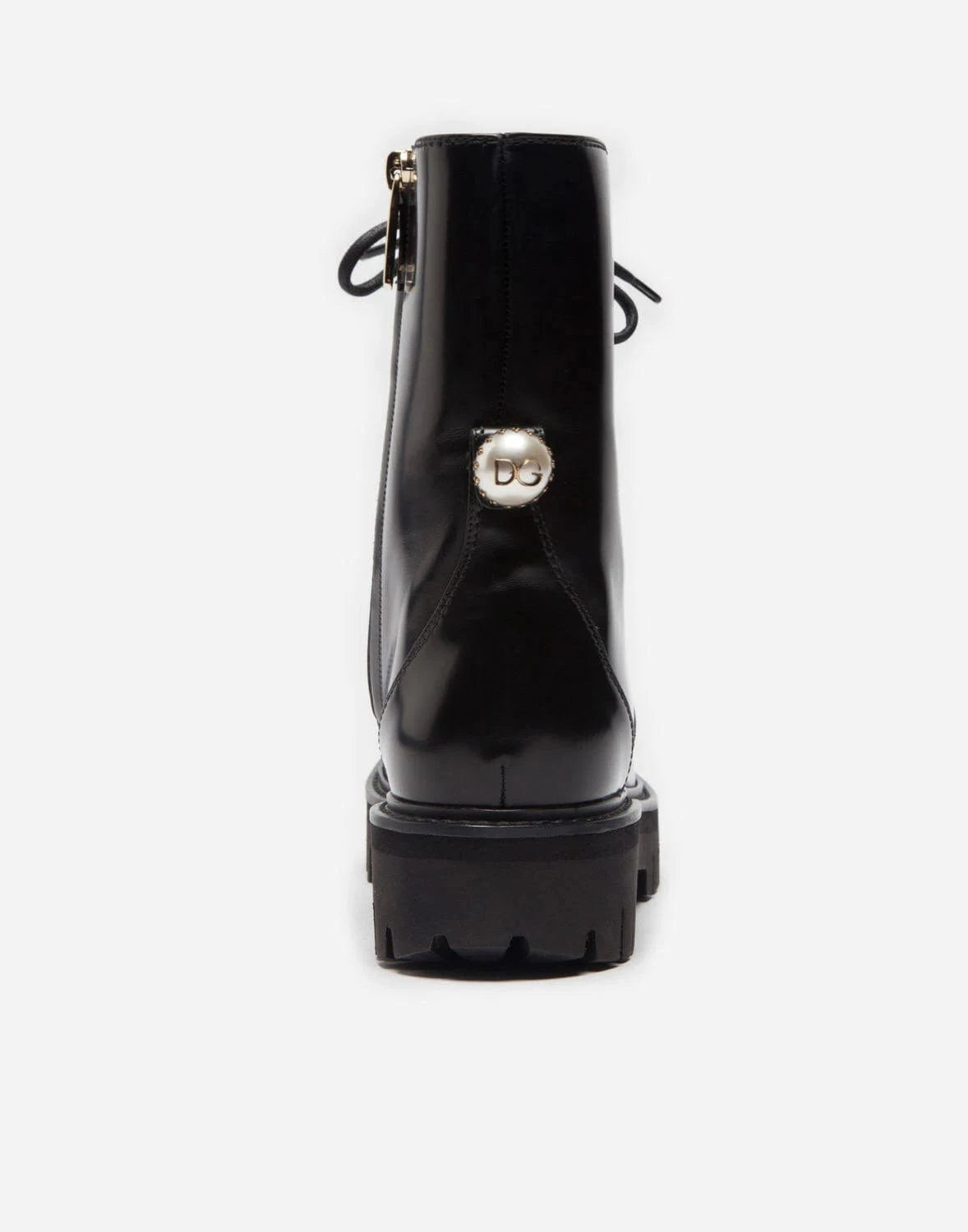 Dolce
Gabbana Button Adorned Leather Ankle Boots