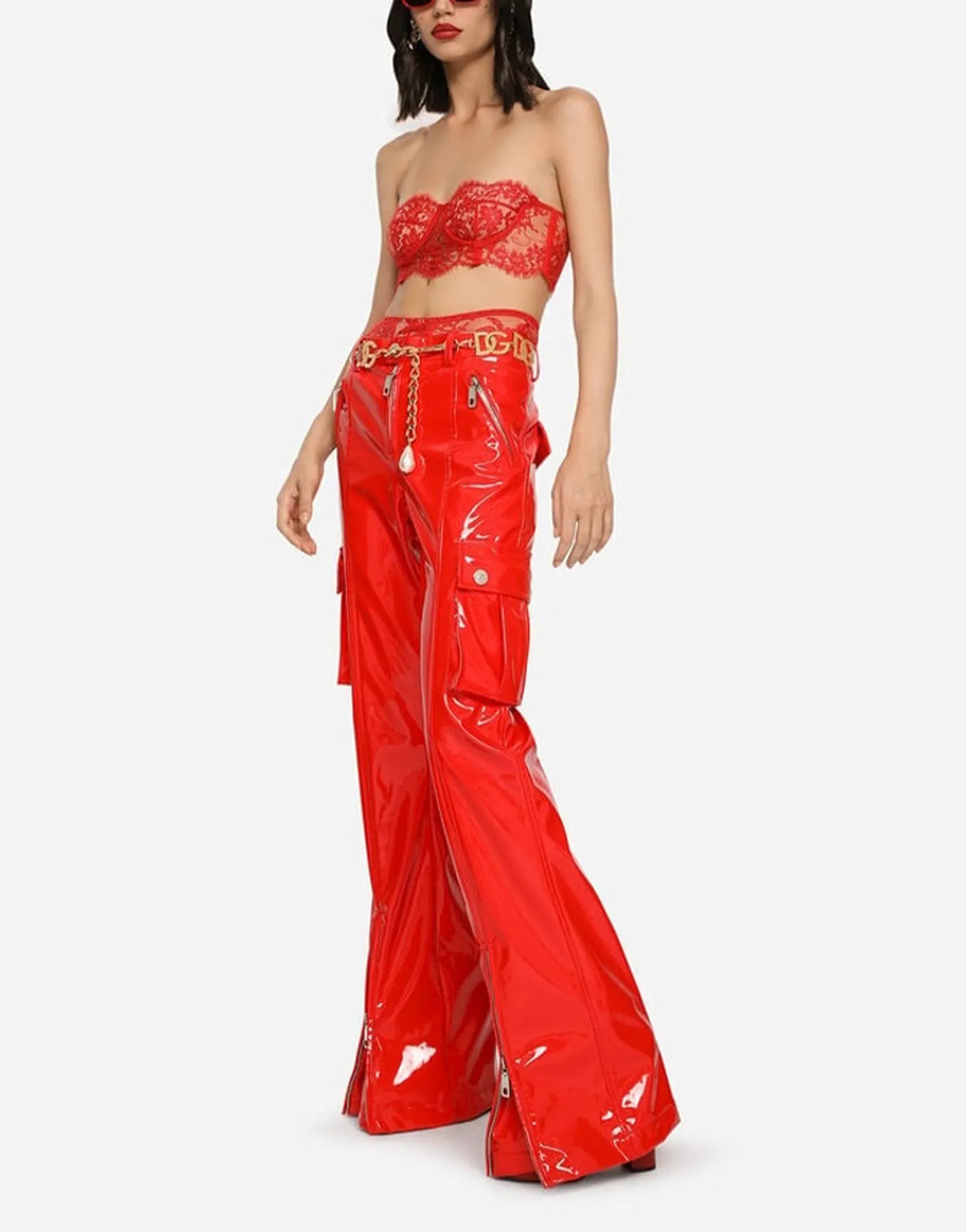 Dolce
Gabbana Coated Fabric Cargo Pants