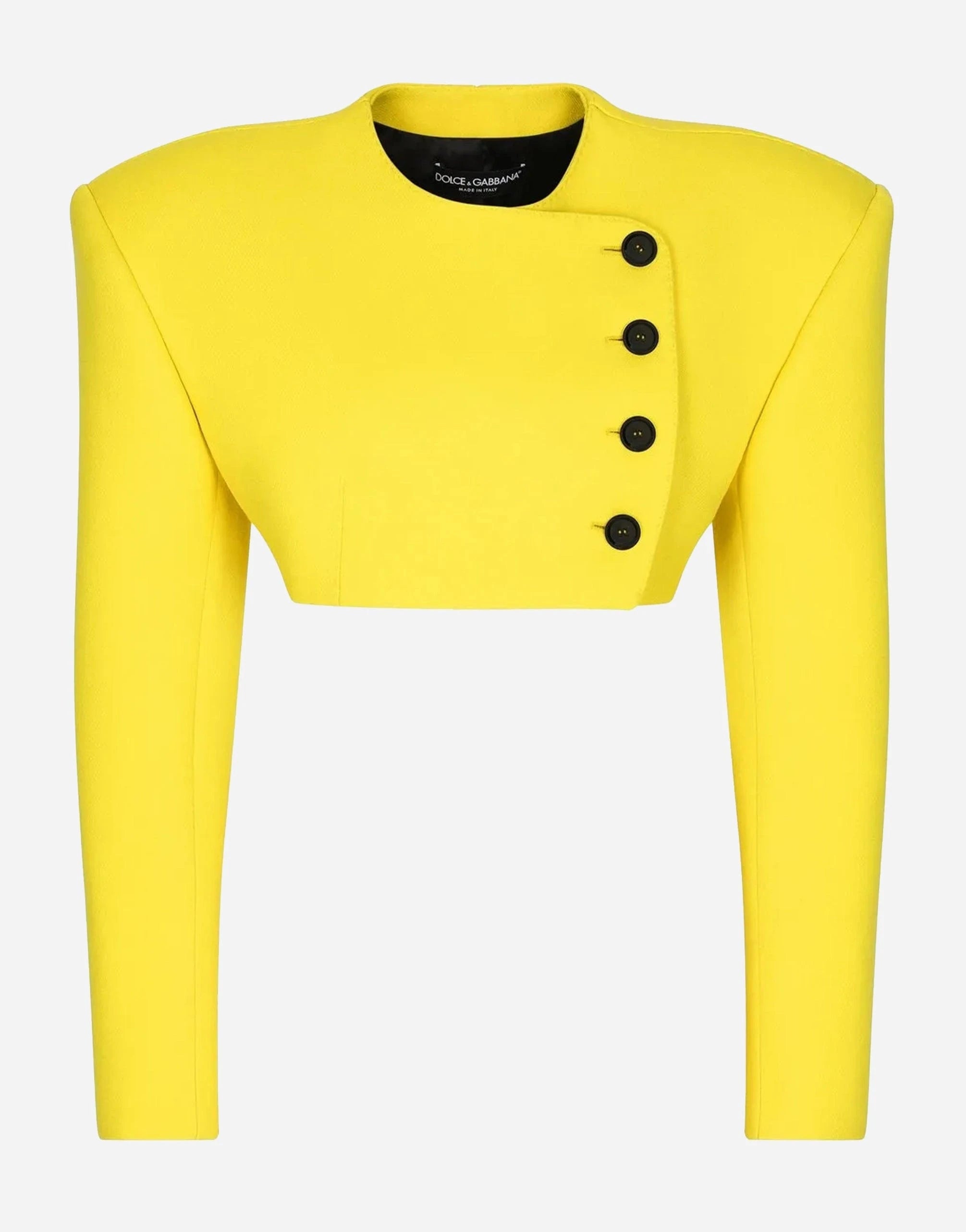 Dolce
Gabbana Cropped Double-Breasted Blazer