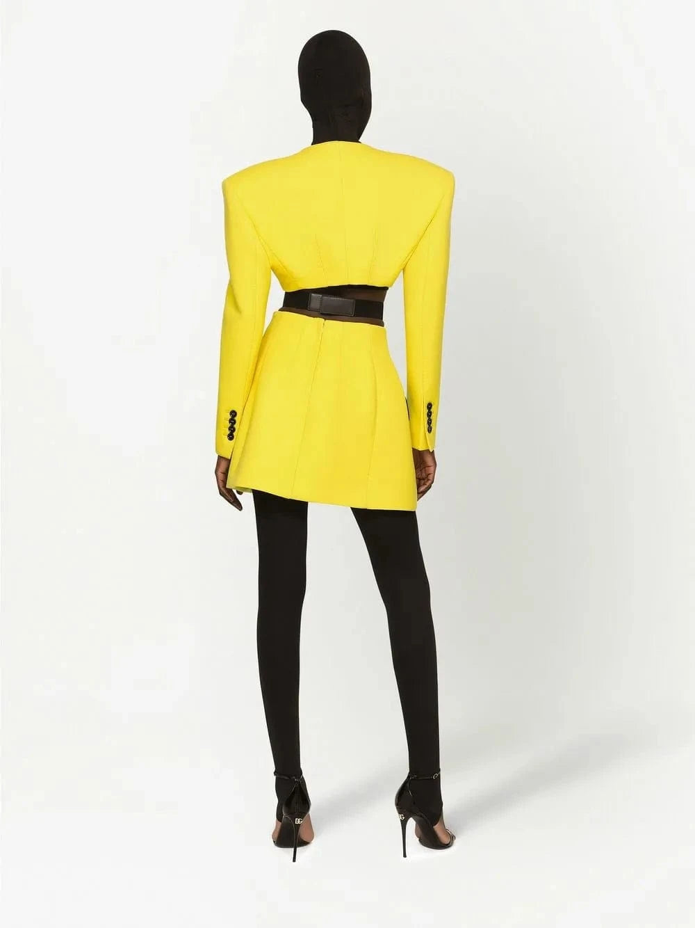 Dolce
Gabbana Cropped Double-Breasted Blazer