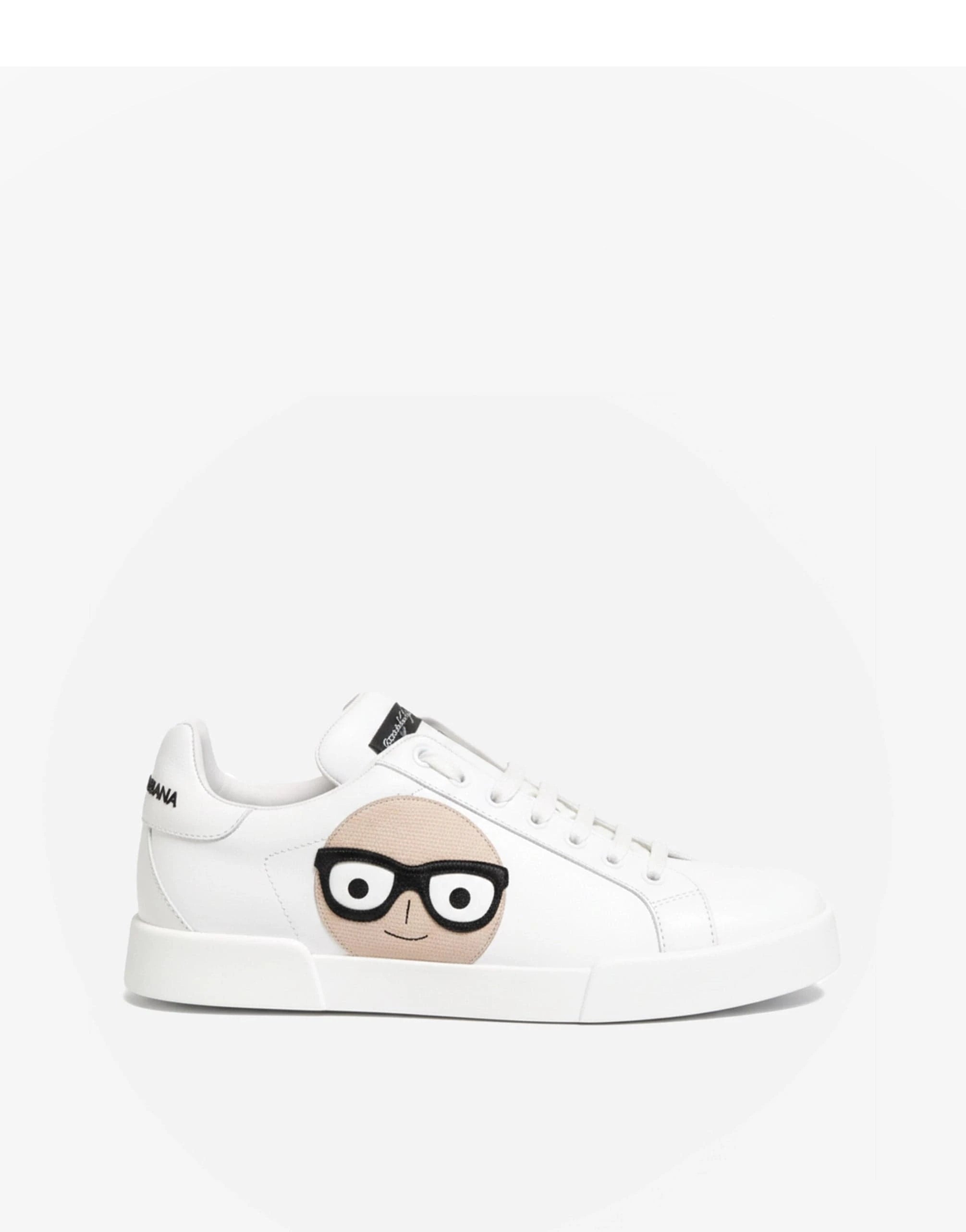 Dolce 
Gabbana Designer
s Patch Portofino White Sneakers