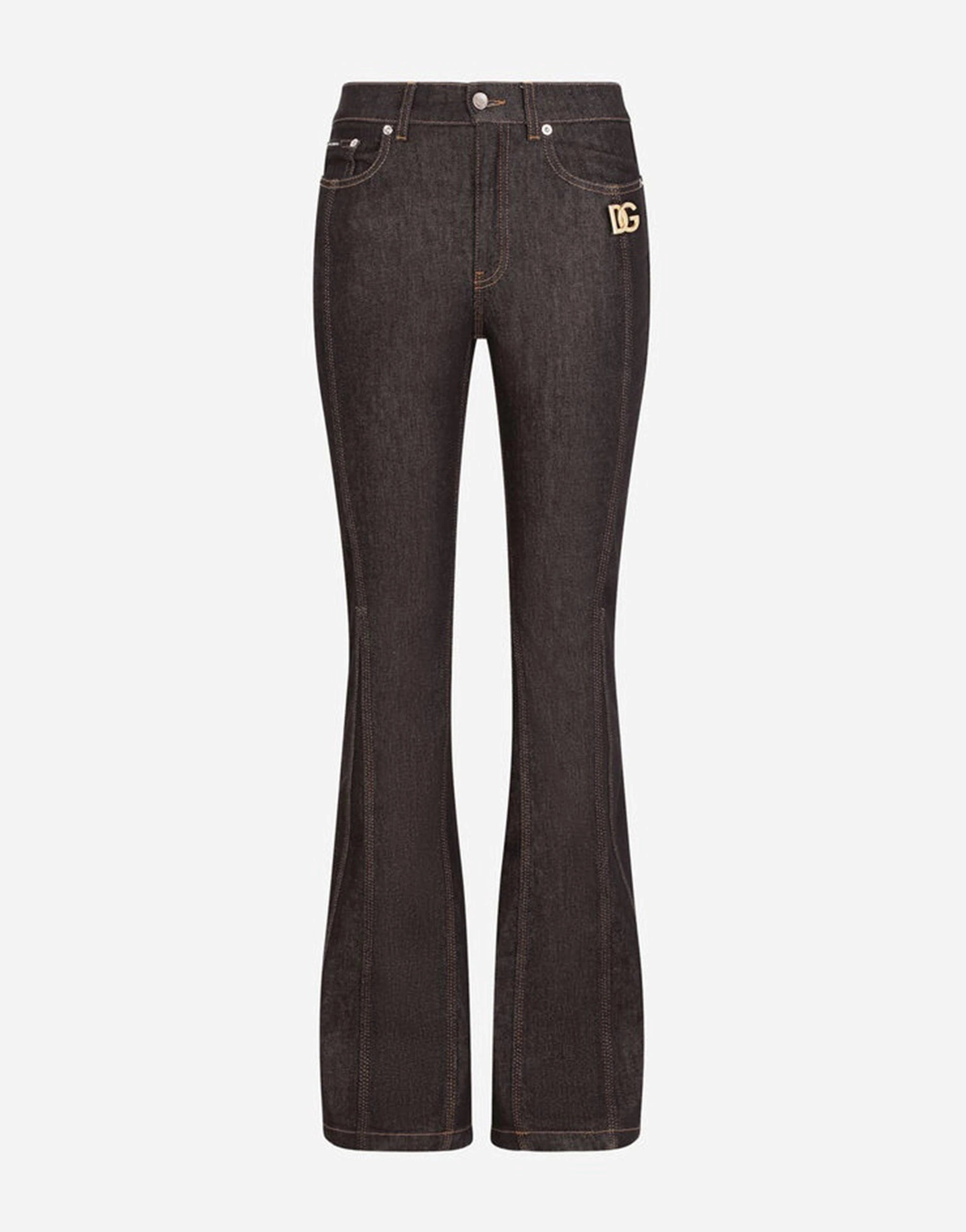Dolce
Gabbana DG Crystal-Embellished Flared Jeans