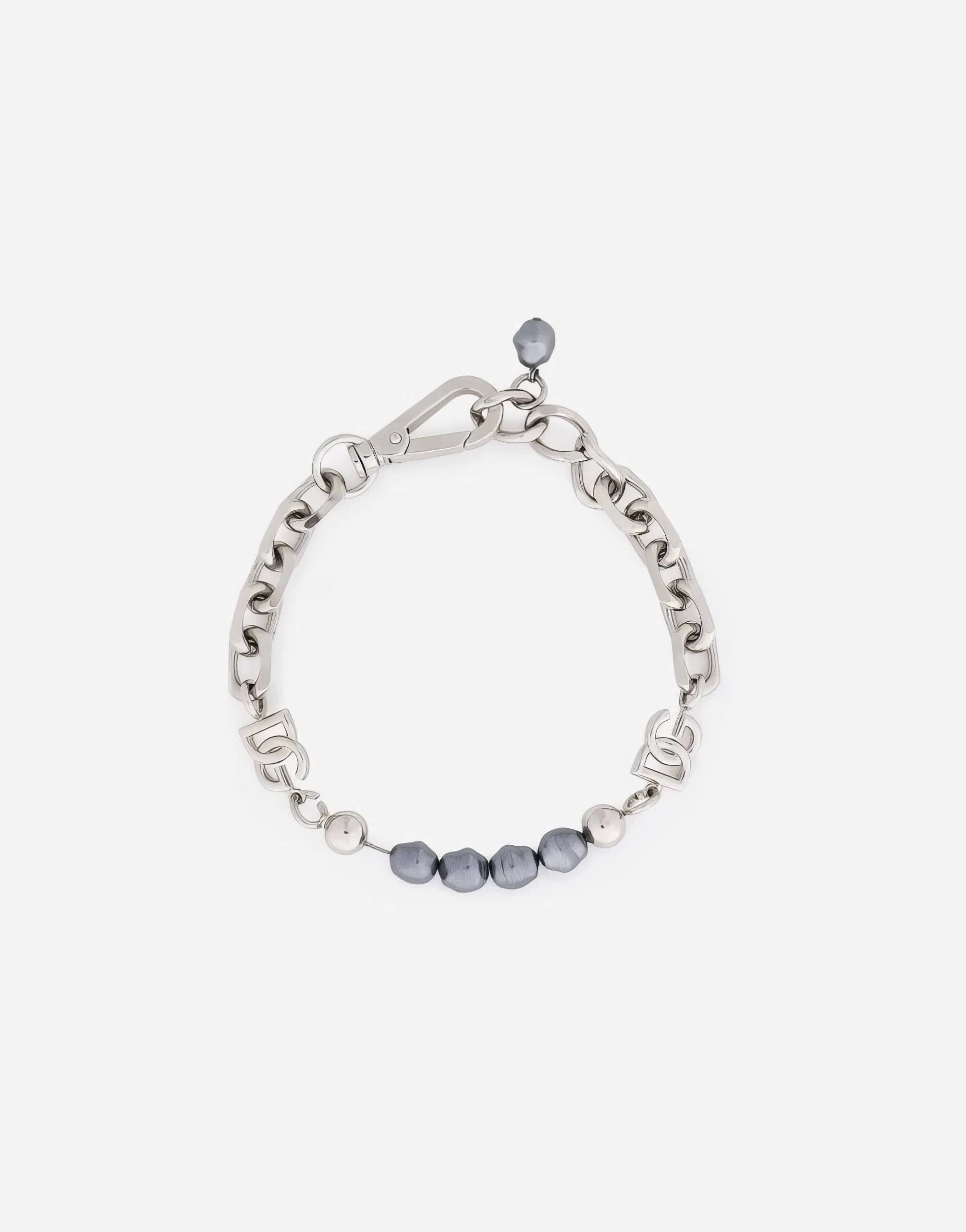 Dolce
Gabbana DG Logo Pearls-Embellished Chain Anklet