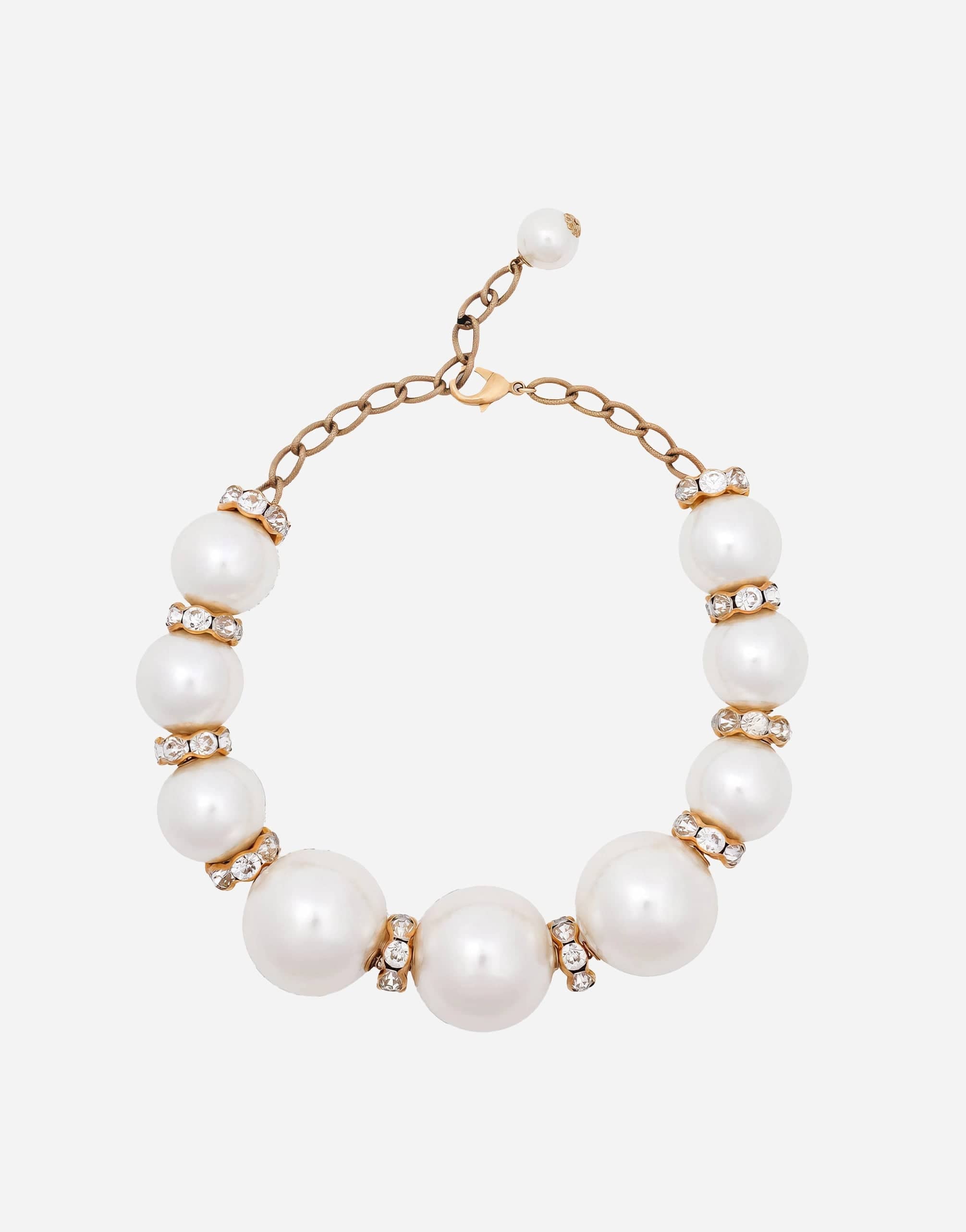 Dolce
Gabbana Faux Pearl Beads Necklace