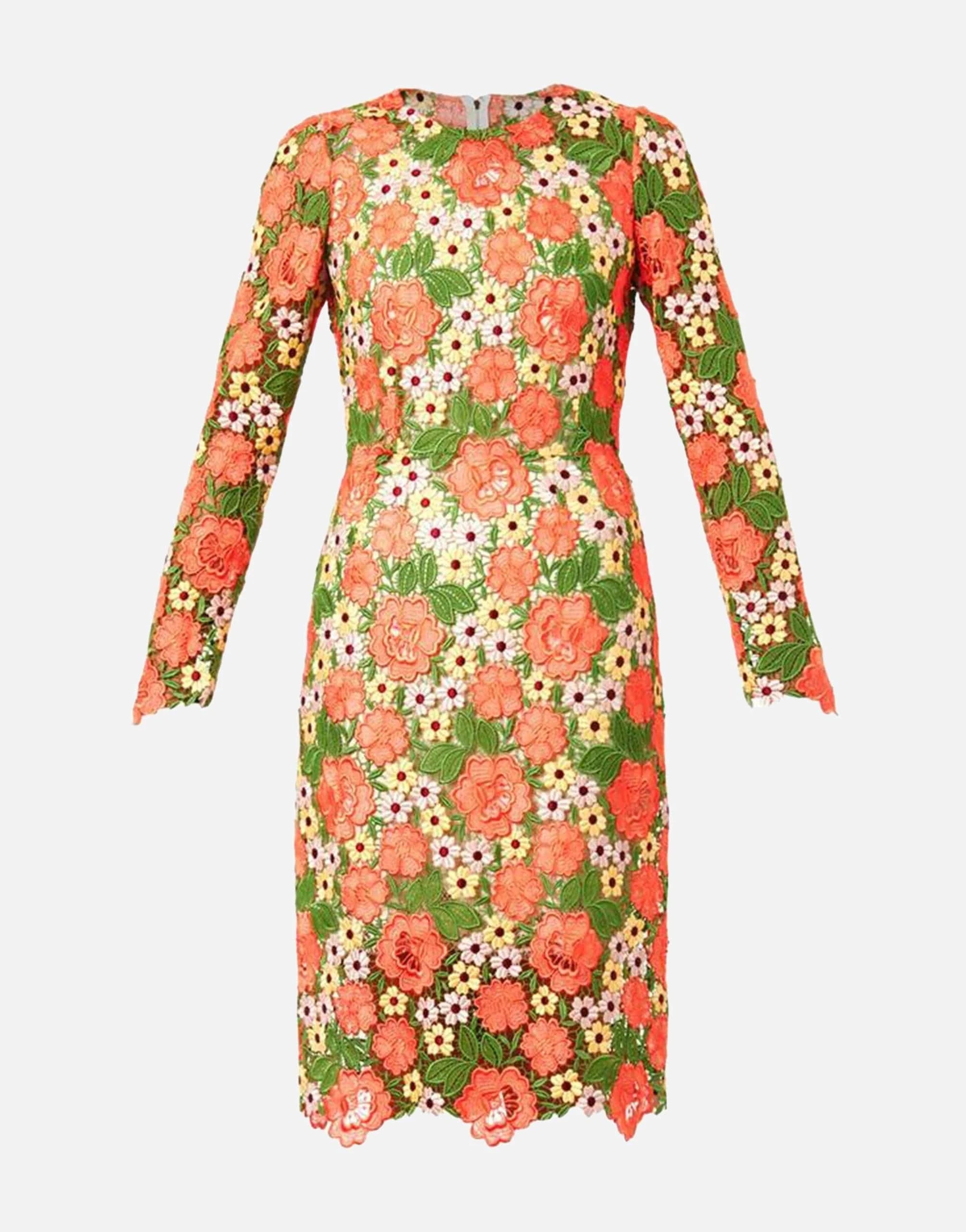 Dolce
Gabbana Floral Macramé Lace Dress