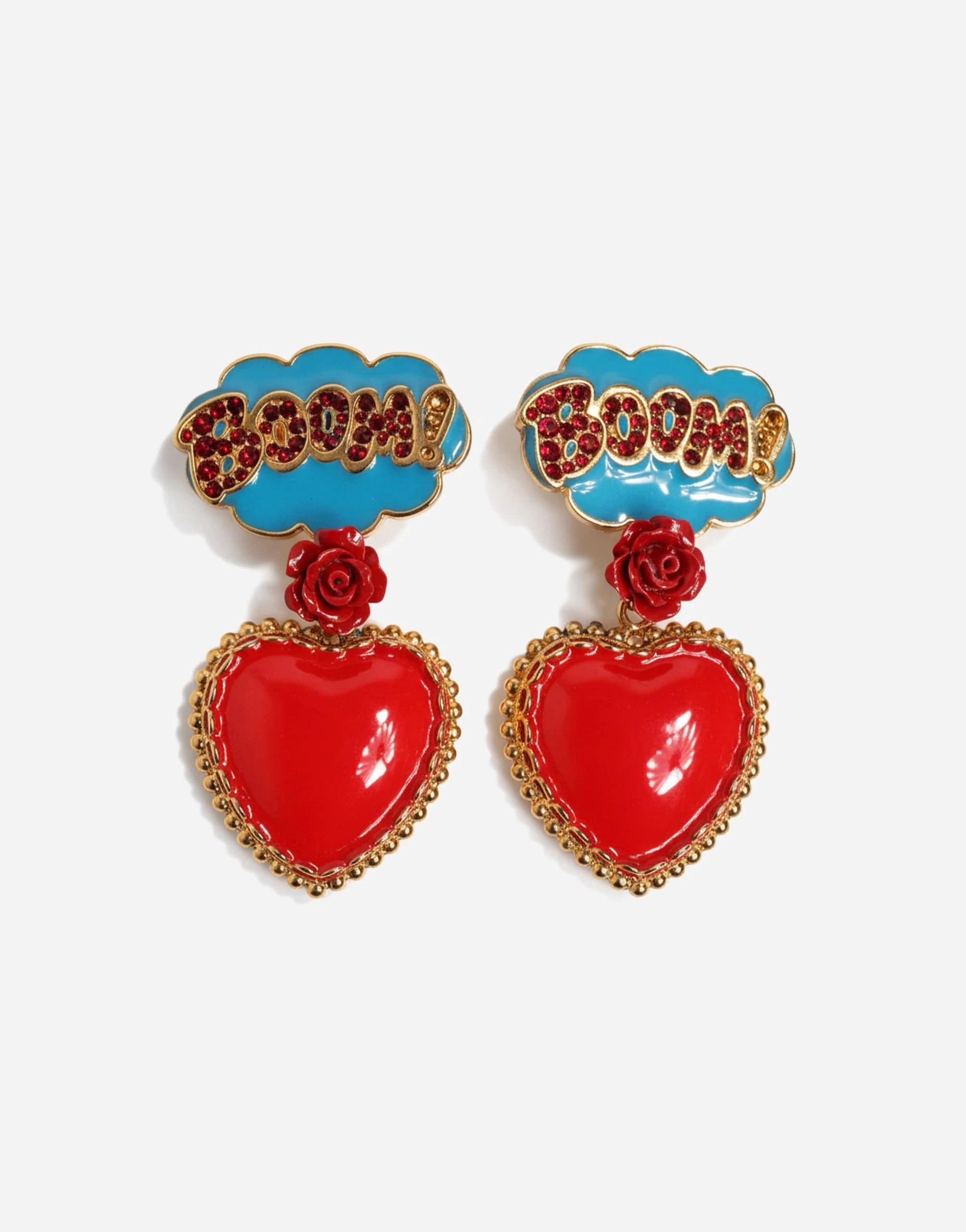 Dolce 
Gabbana Fumetti Cartoons Clip-On Earrings