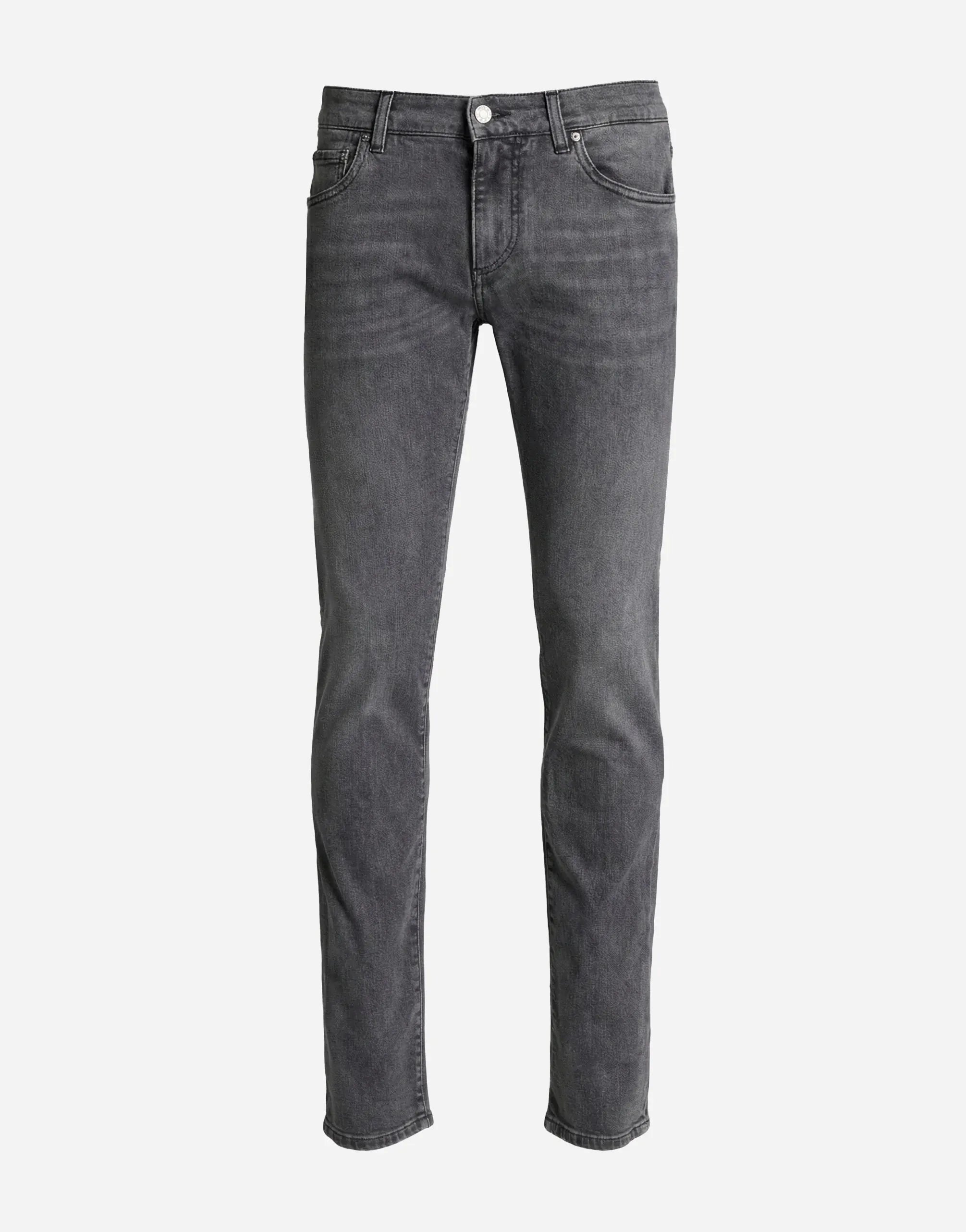 Dolce
Gabbana Grey Logo Plaque Jeans