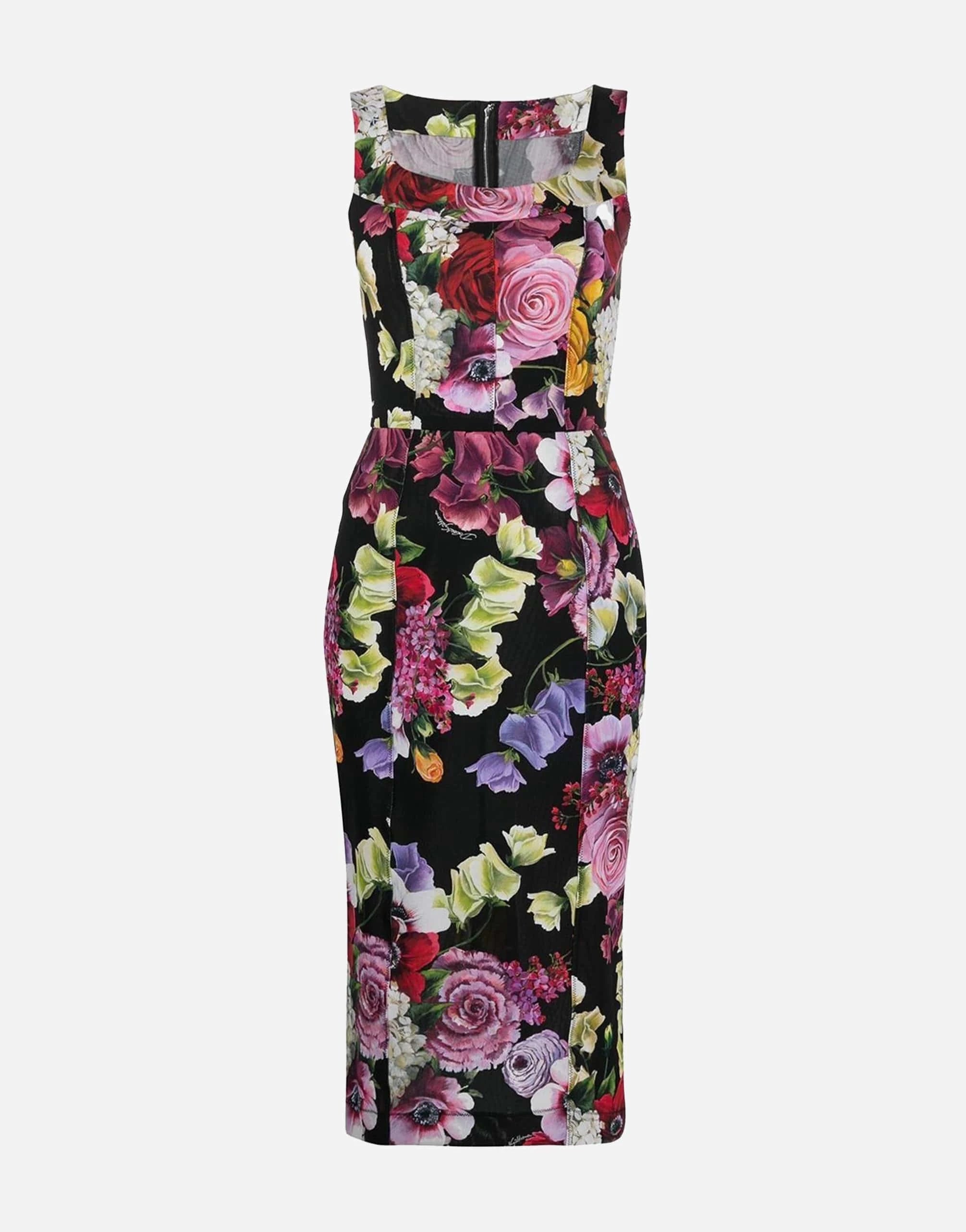Dolce
Gabbana Hydrangea And Floral Print Midi Dress