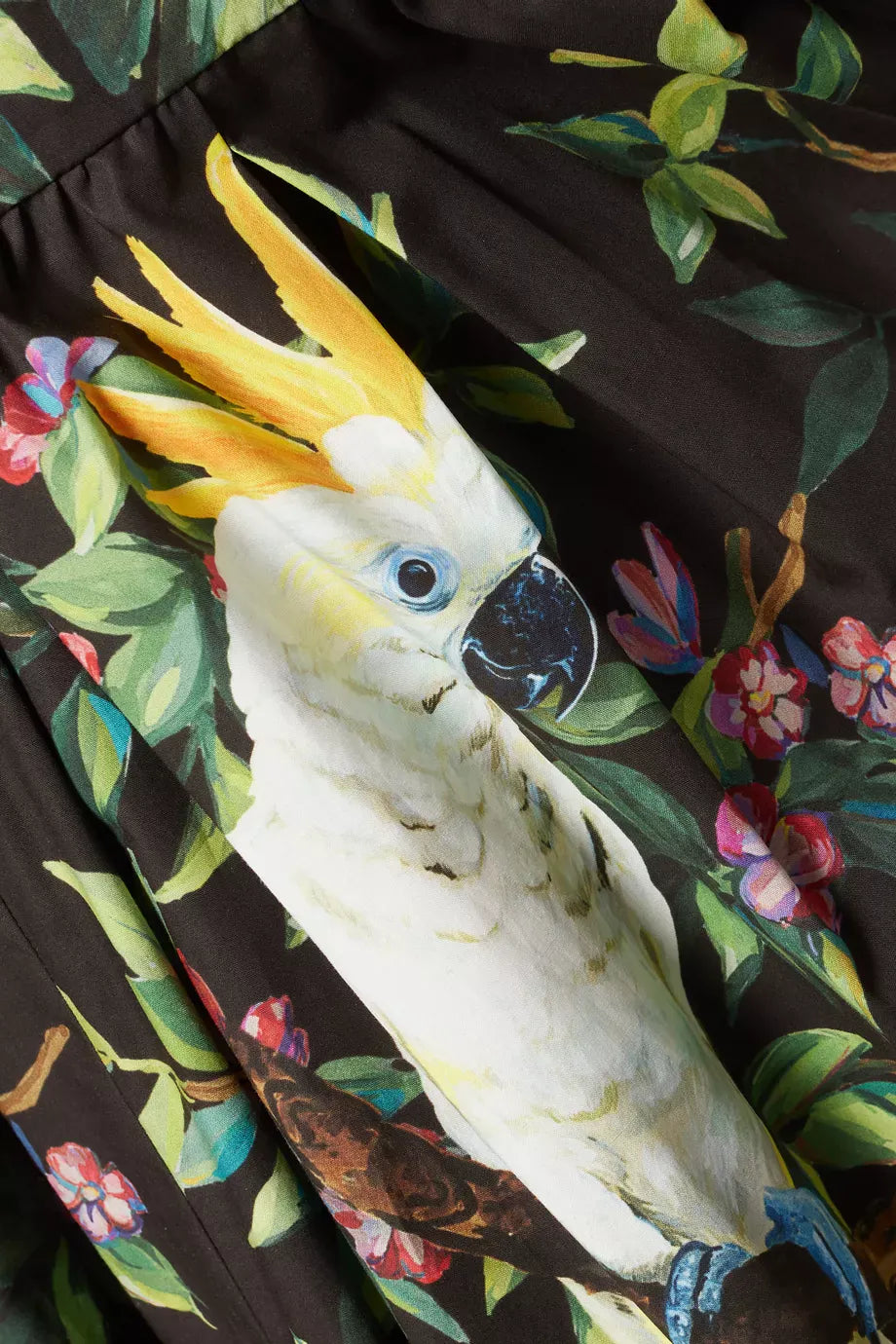 Dolce
Gabbana Jungle Forest Cotton Midi Skirt