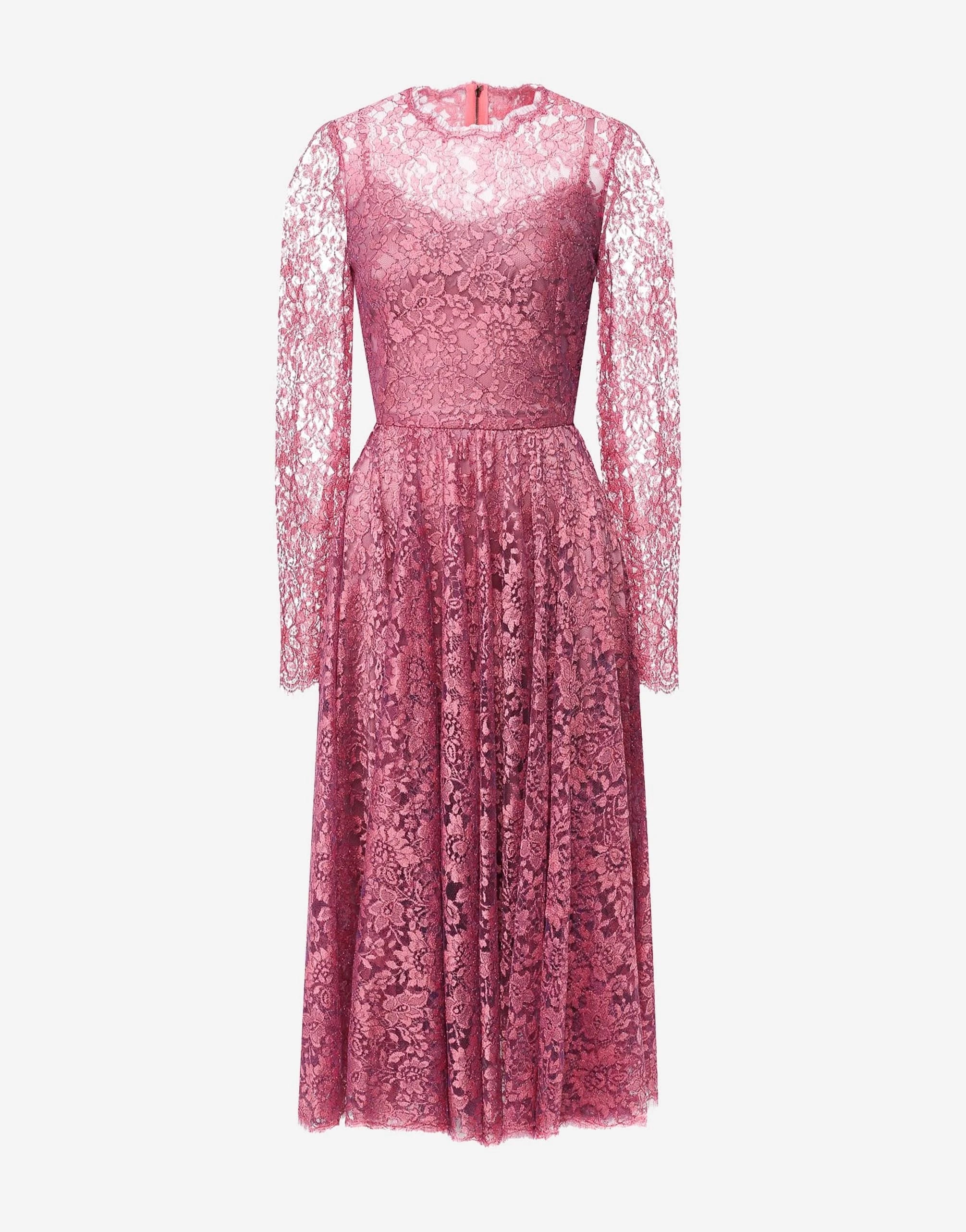 Dolce
Gabbana Lamé Chantilly Lace Dress