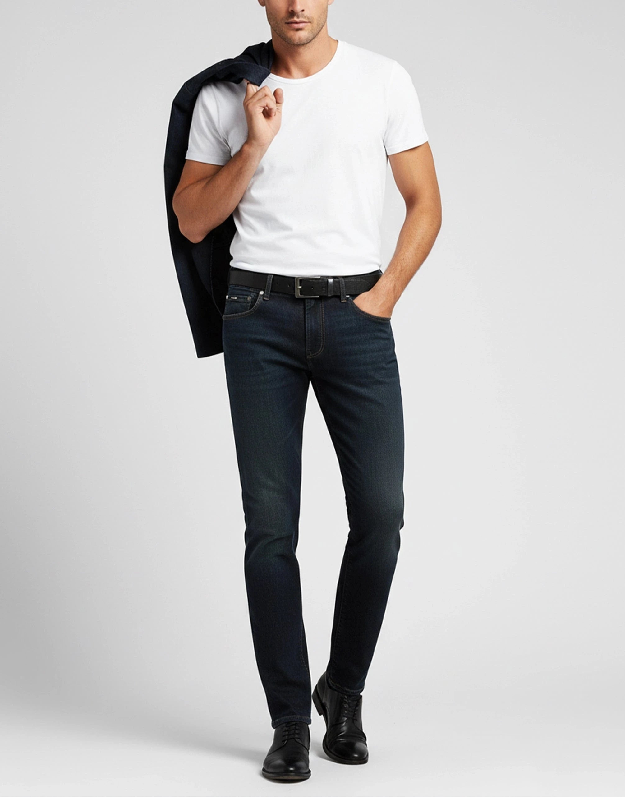 Dolce 
Gabbana Leather Patch Skinny Jeans