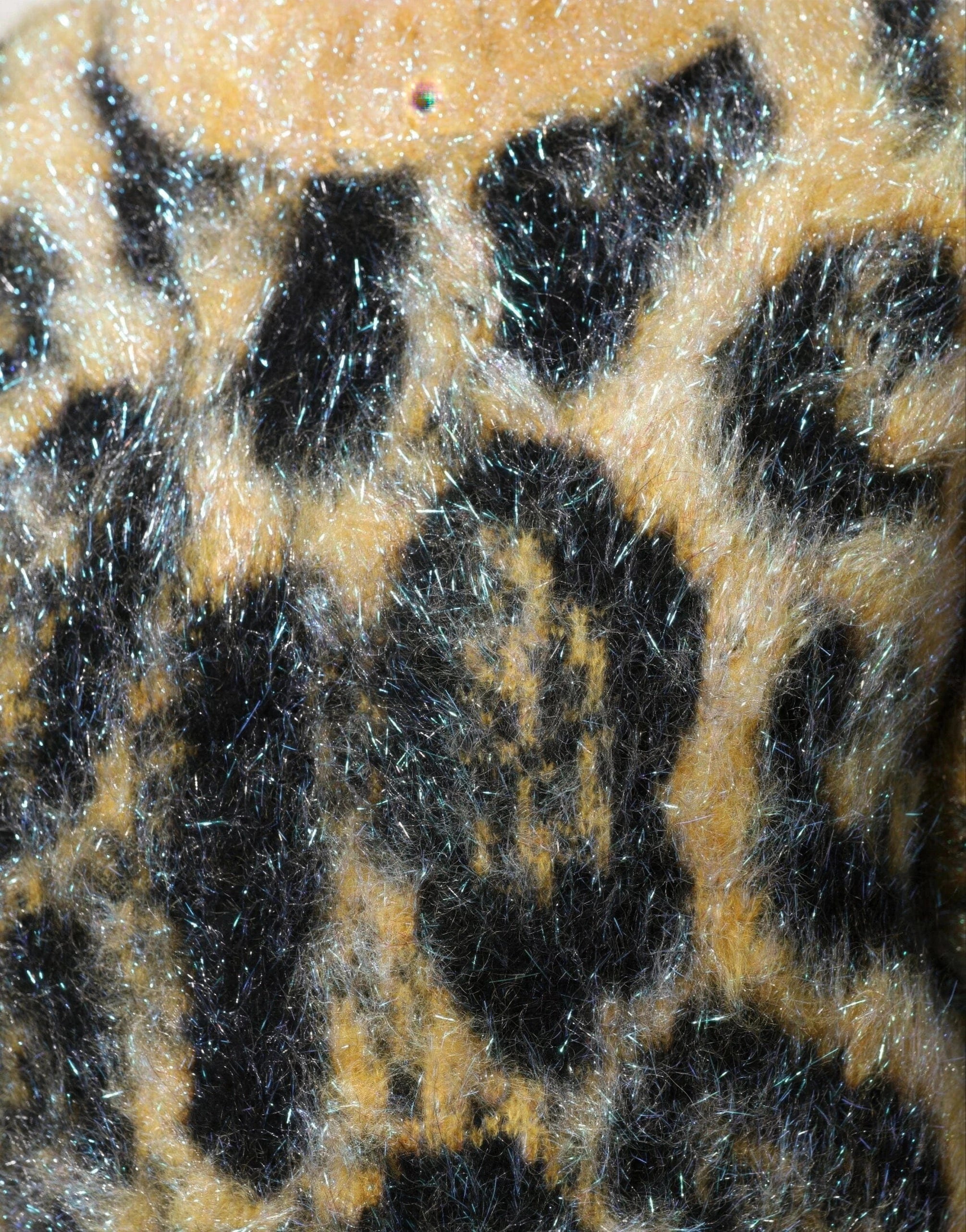 Dolce
Gabbana Leopard-Print Mohair Sweater