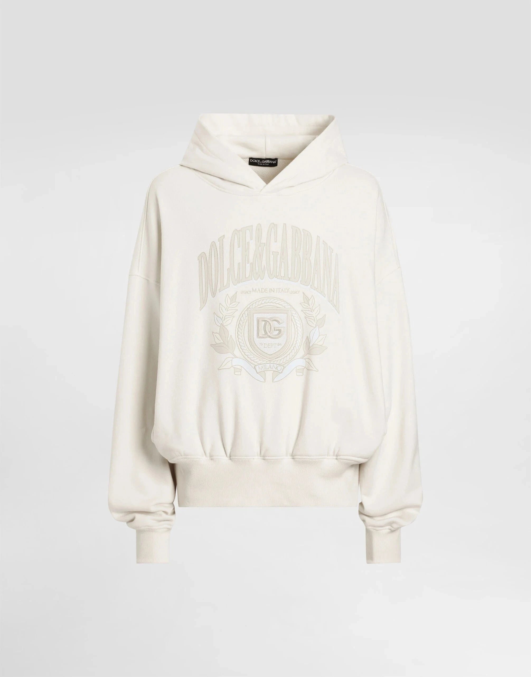 Dolce
Gabbana Logo Embroidery Oversized Hoodie