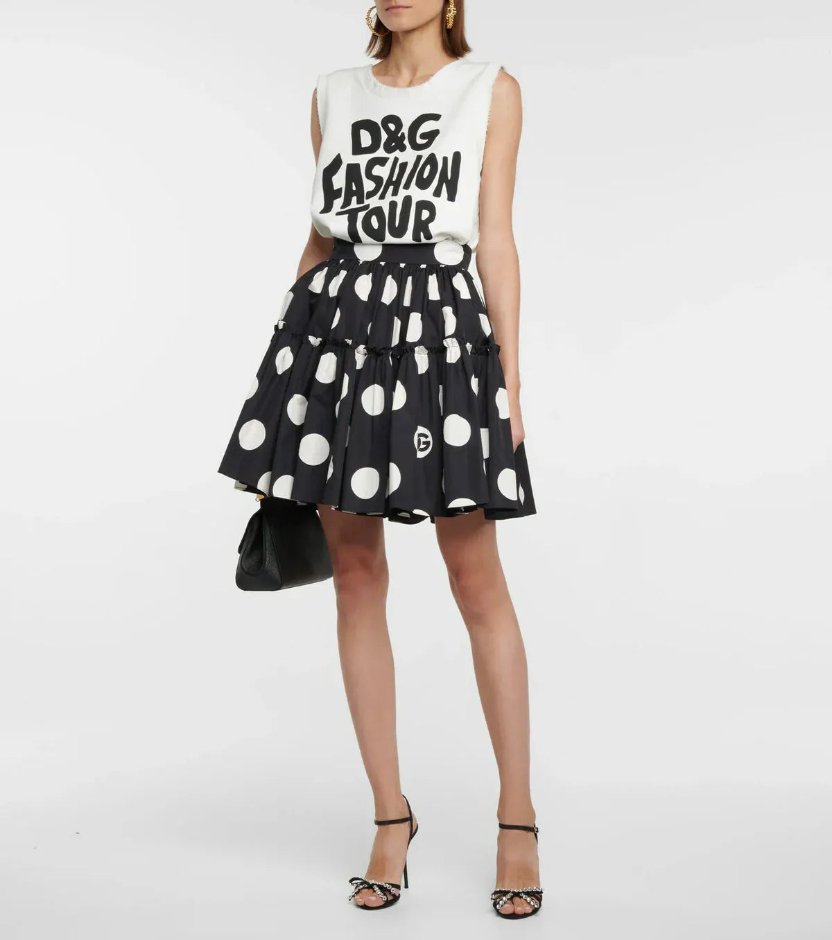 Dolce
Gabbana Logo-Printed Cotton Tank Top