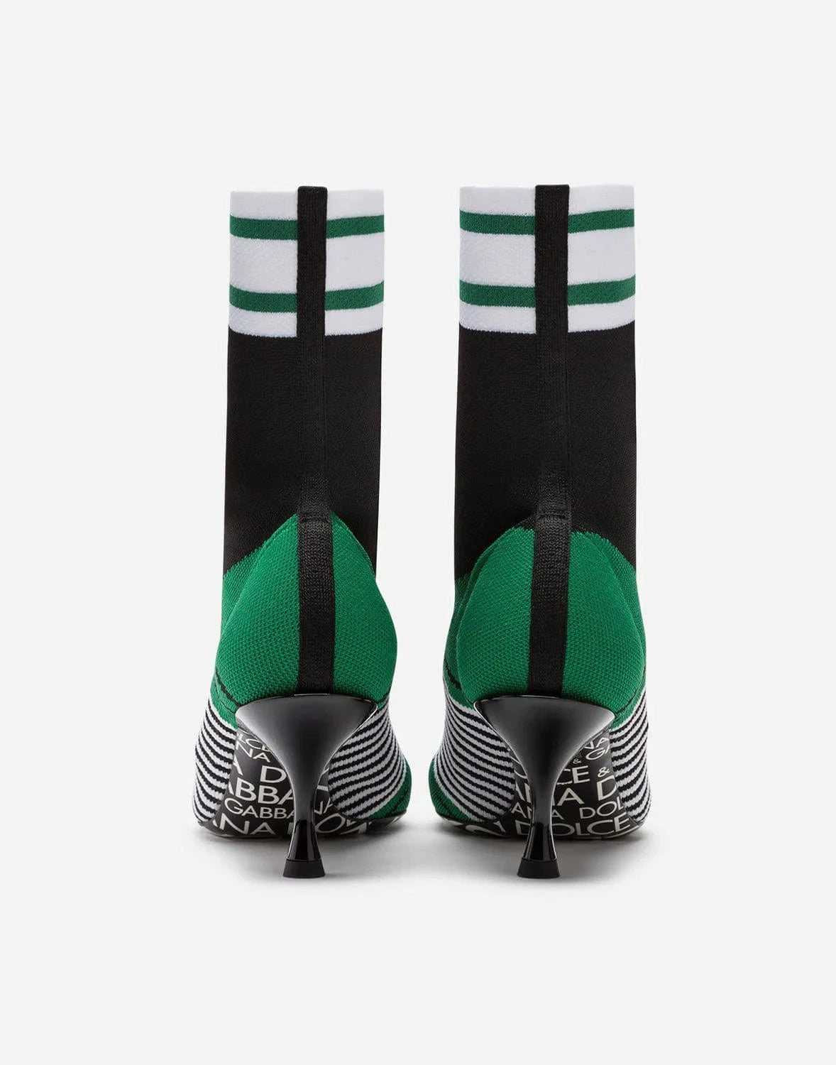 Dolce
Gabbana Logo Stretch Sock-Style Ankle Boots