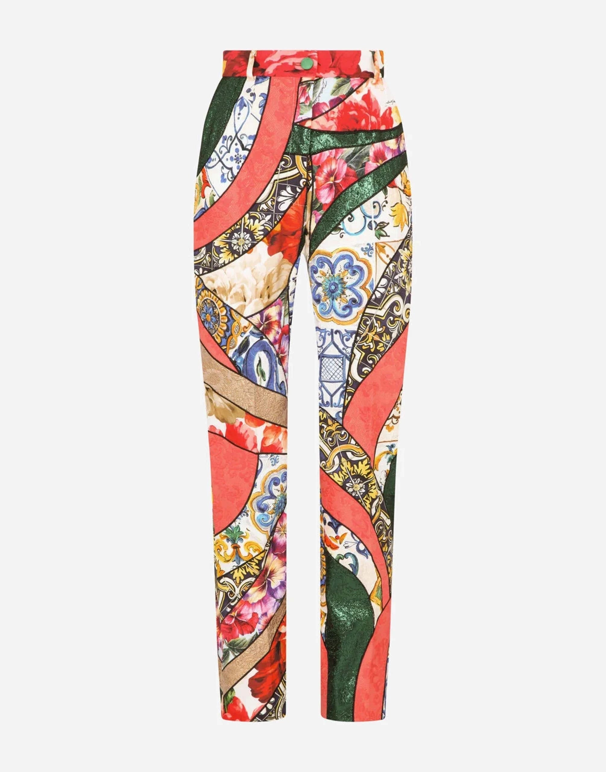 Dolce
Gabbana Patchwork Jacquard Trousers