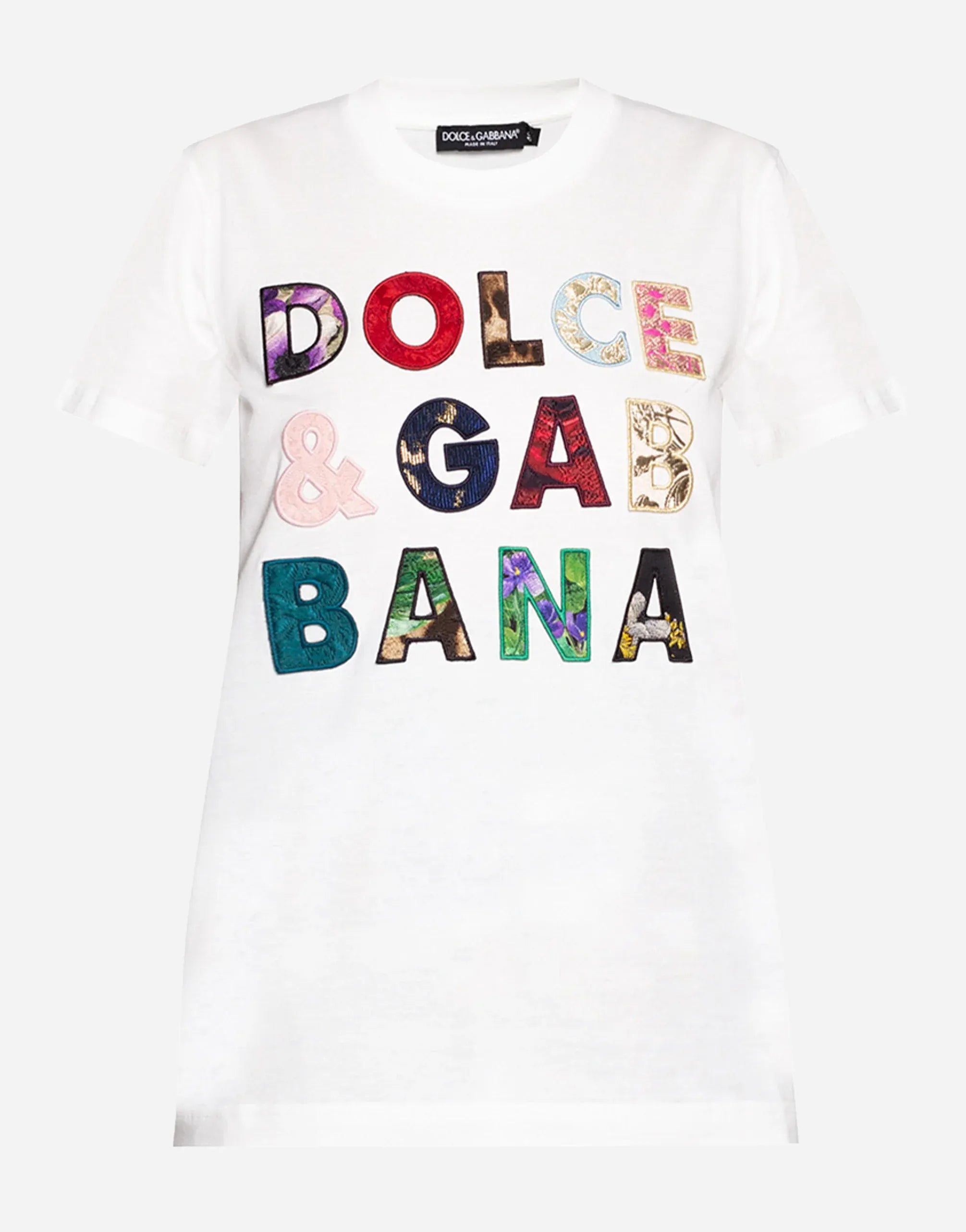 Dolce
Gabbana Patchwork Logo T-Shirt