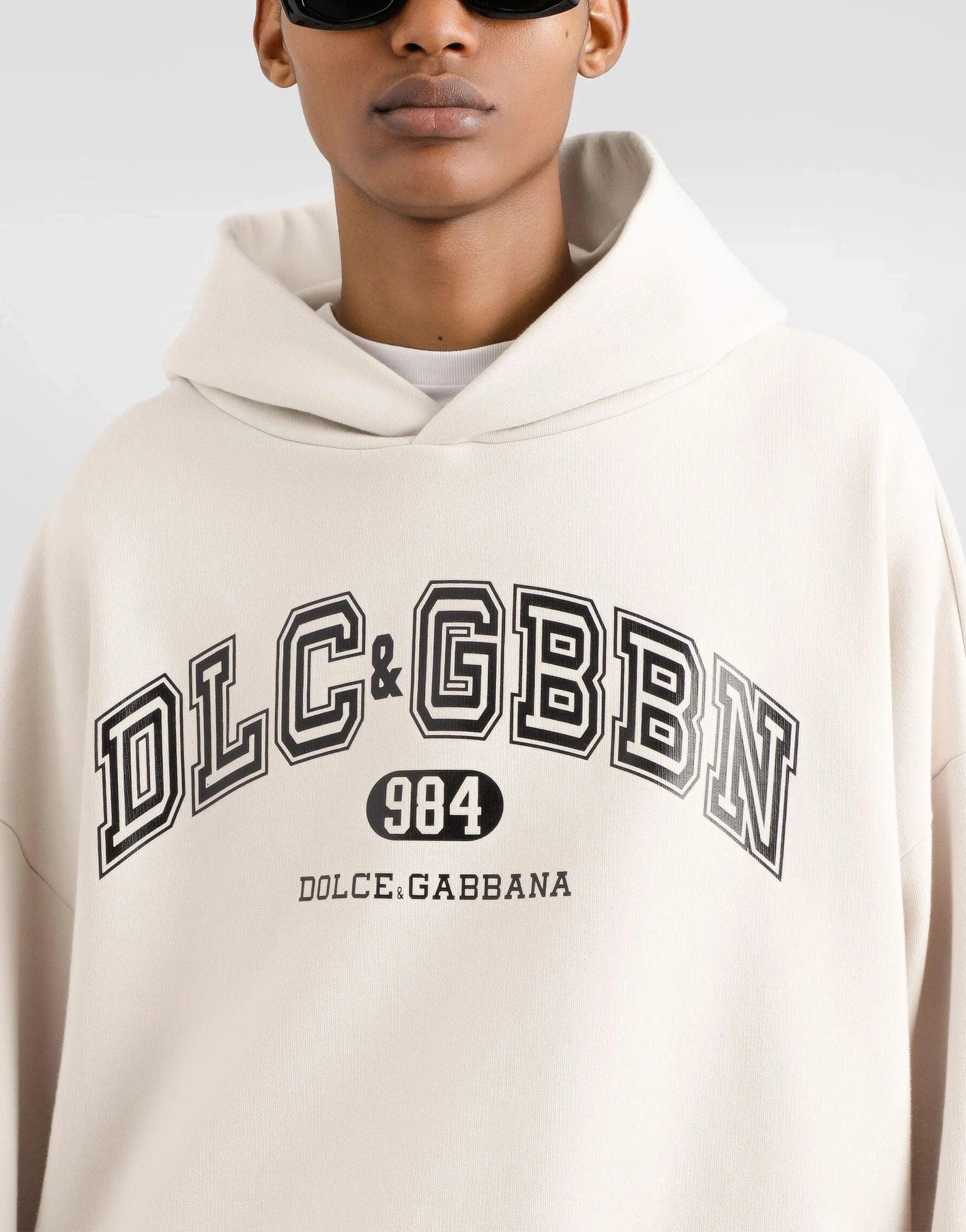 Dolce
Gabbana Printed Jersey Cotton Hoodie