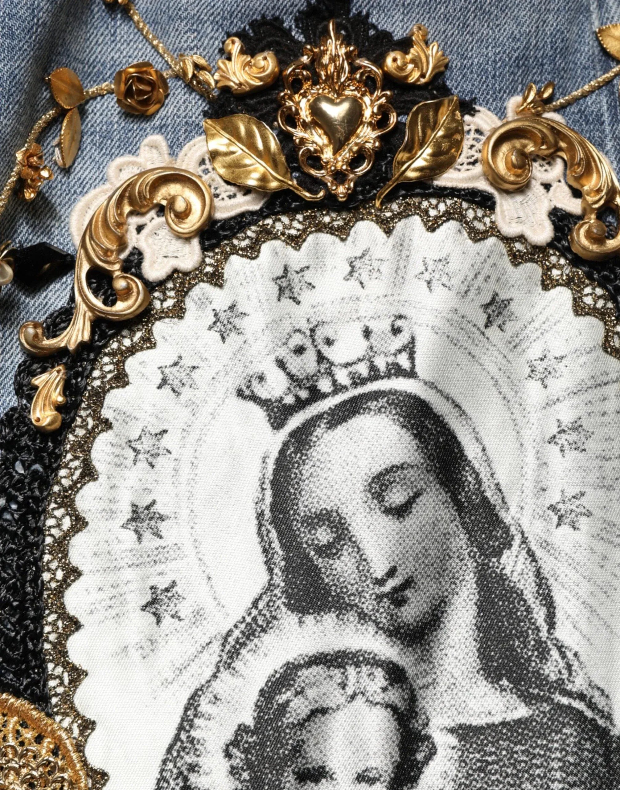 Dolce
Gabbana Runway Madonna Embellished Jeans