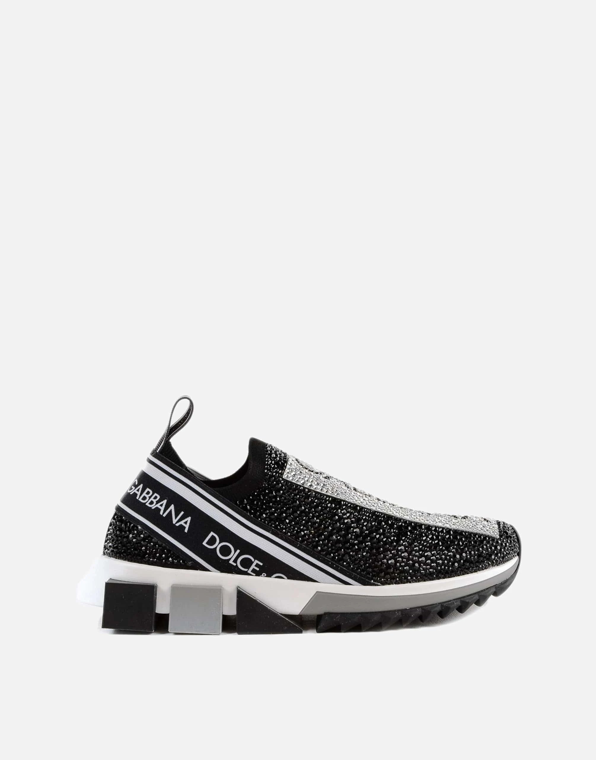 Dolce 
Gabbana Sorrento Crystal Embellished Slip-On Sneakers
