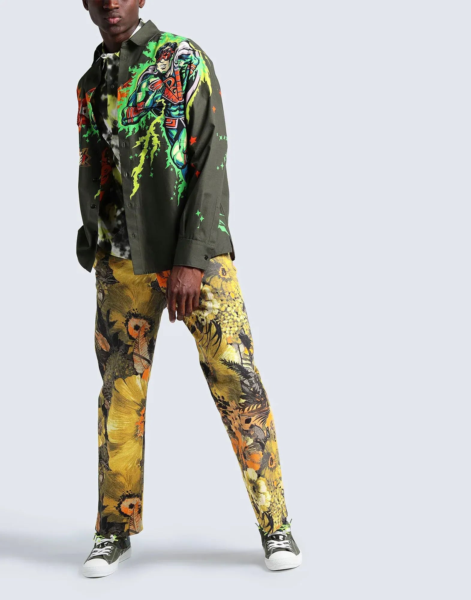 Dolce
Gabbana Superhero Print Shirt